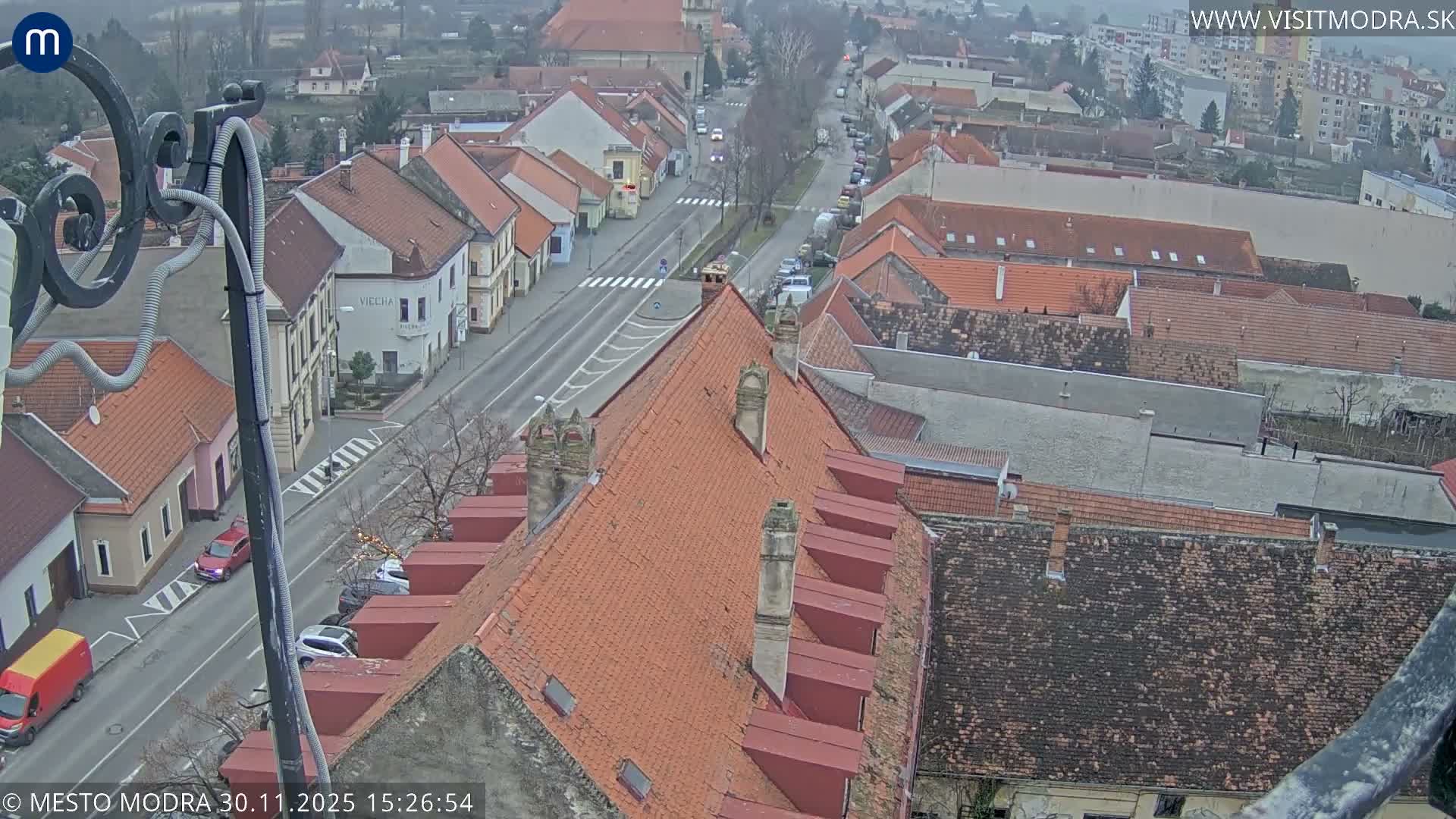 Modra South View Skyline Live Cam - Modra, Okres Pezinok, Bratislava, Slovakia
