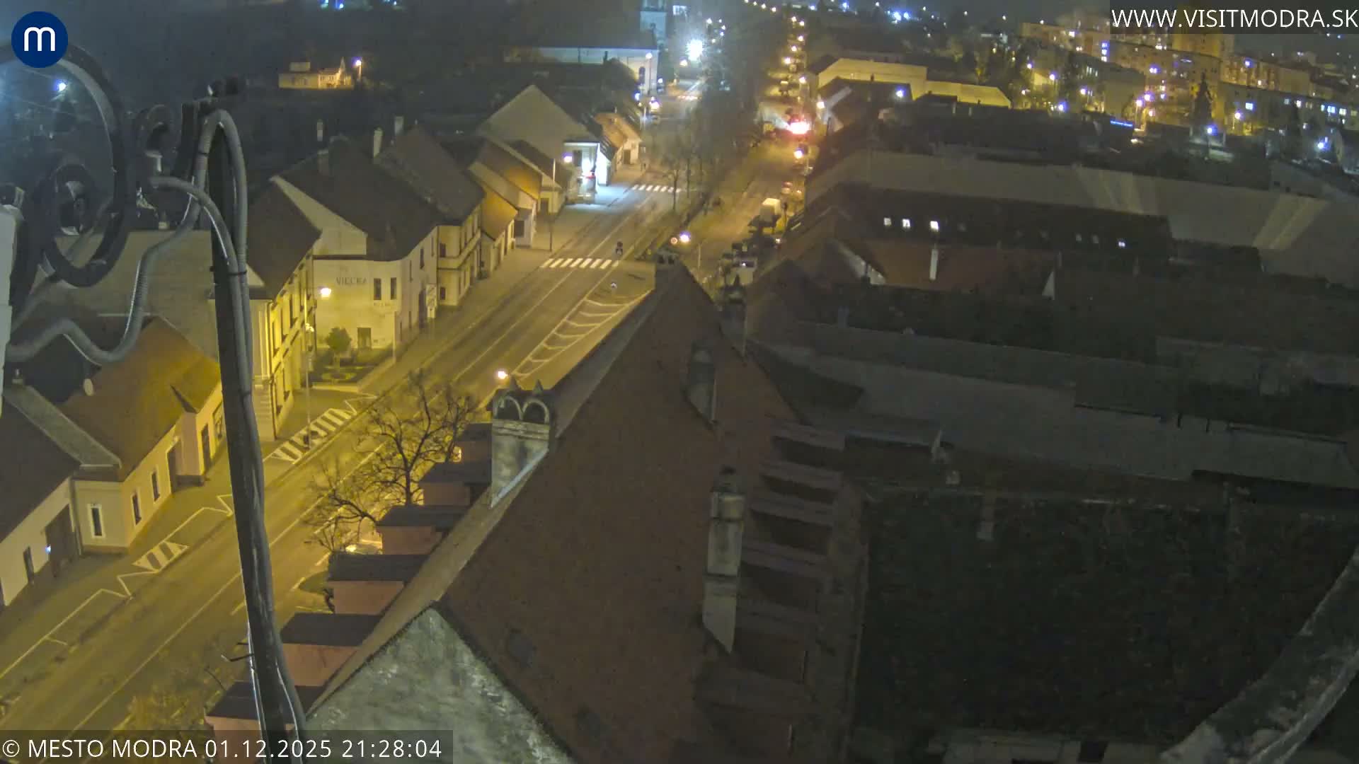 Modra South View Skyline Live Cam - Modra, Okres Pezinok, Bratislava, Slovakia