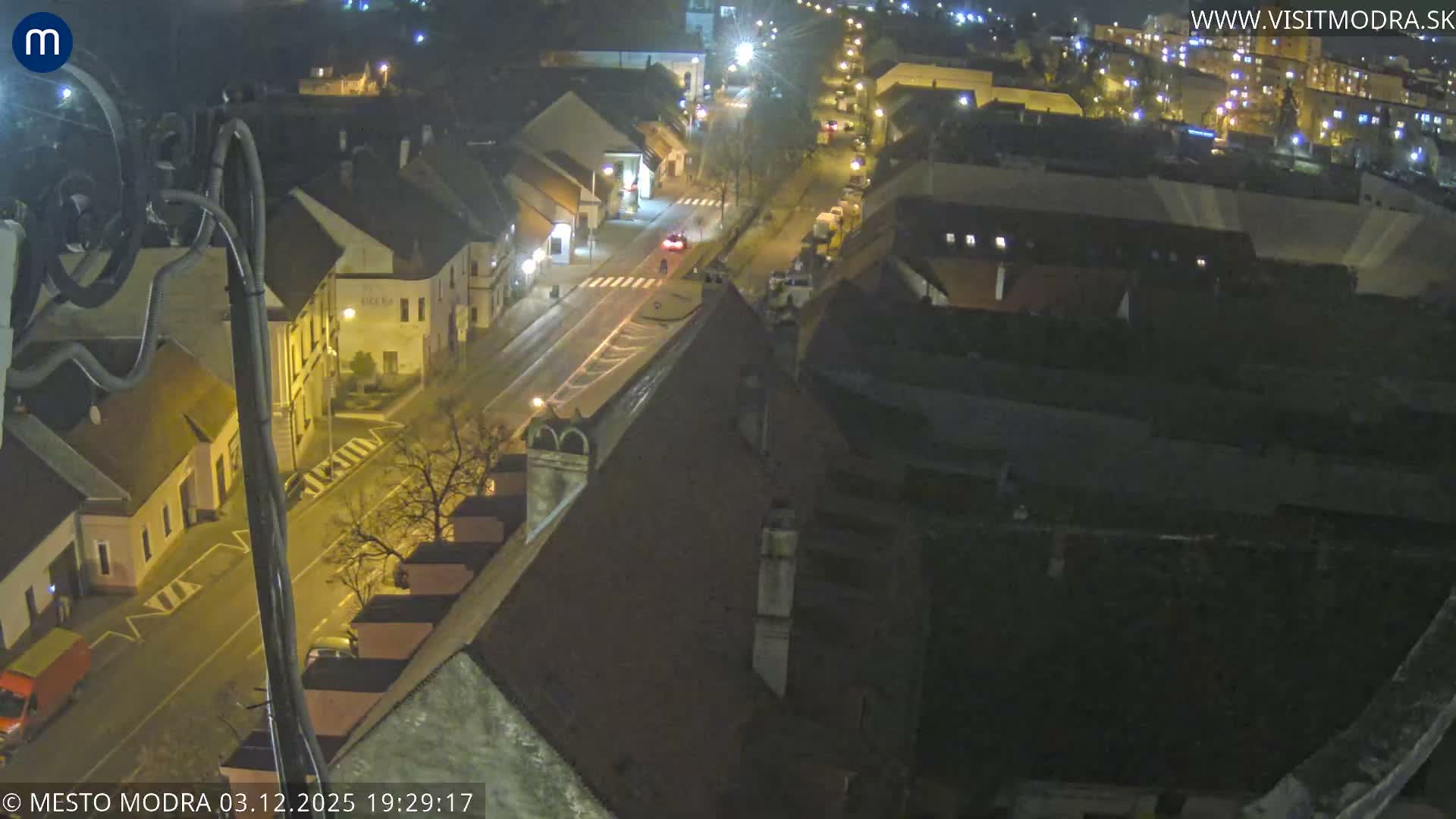 Modra South View Skyline Live Cam - Modra, Okres Pezinok, Bratislava, Slovakia