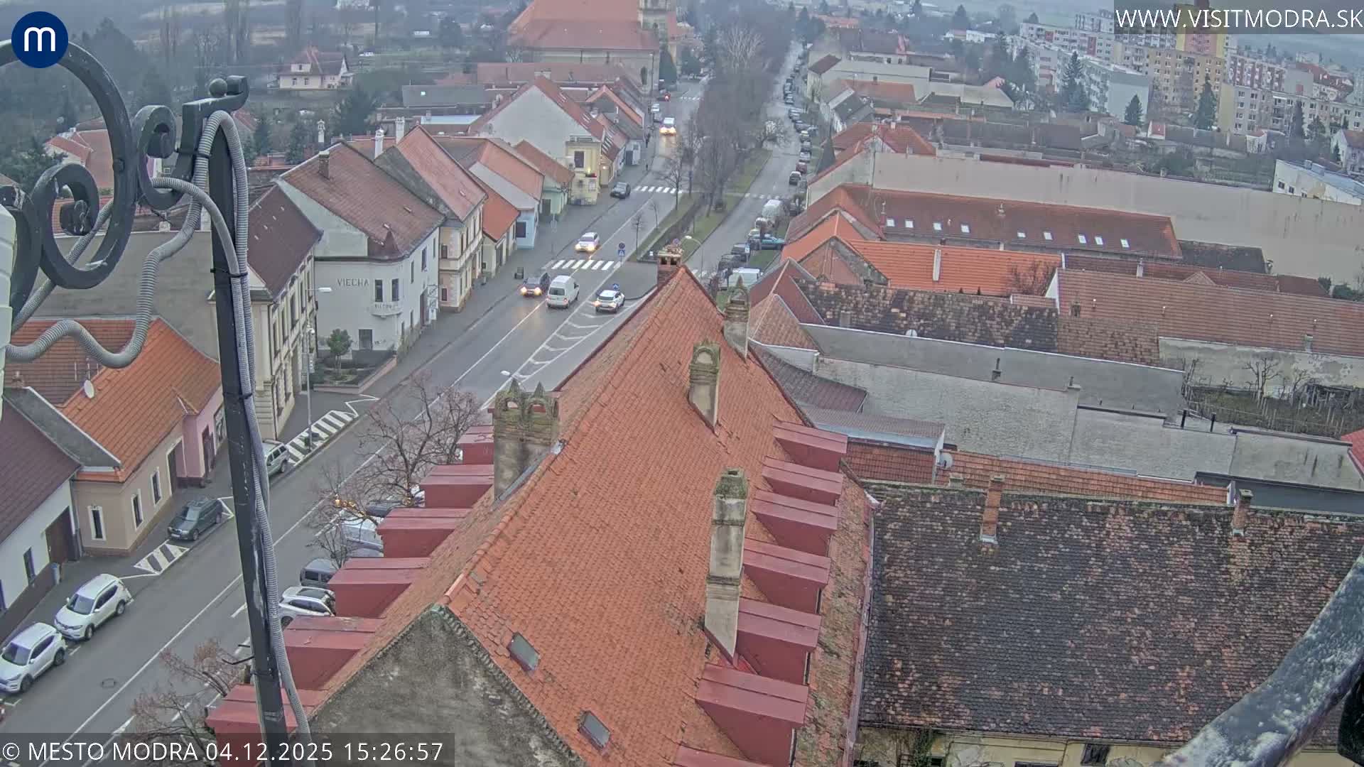 Modra South View Skyline Live Cam - Modra, Okres Pezinok, Bratislava, Slovakia