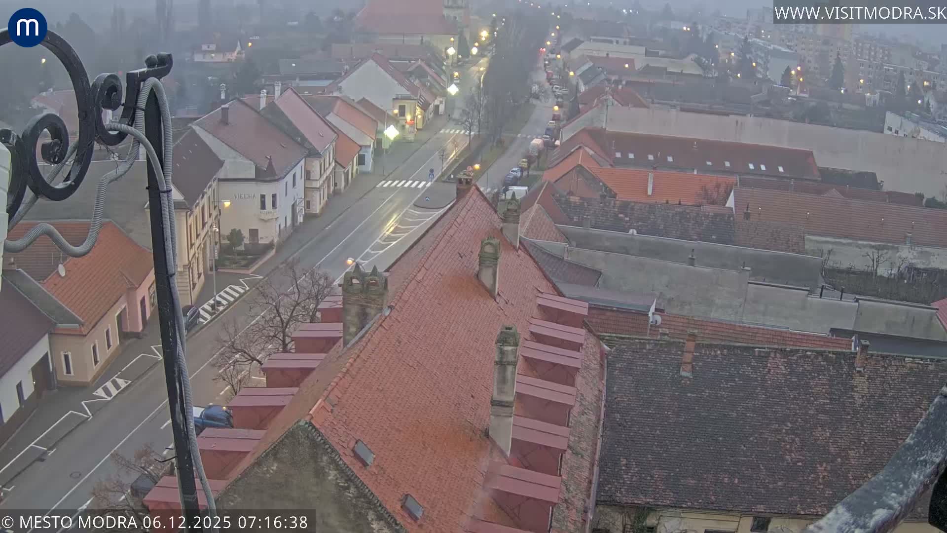 Modra South View Skyline Live Cam - Modra, Okres Pezinok, Bratislava, Slovakia
