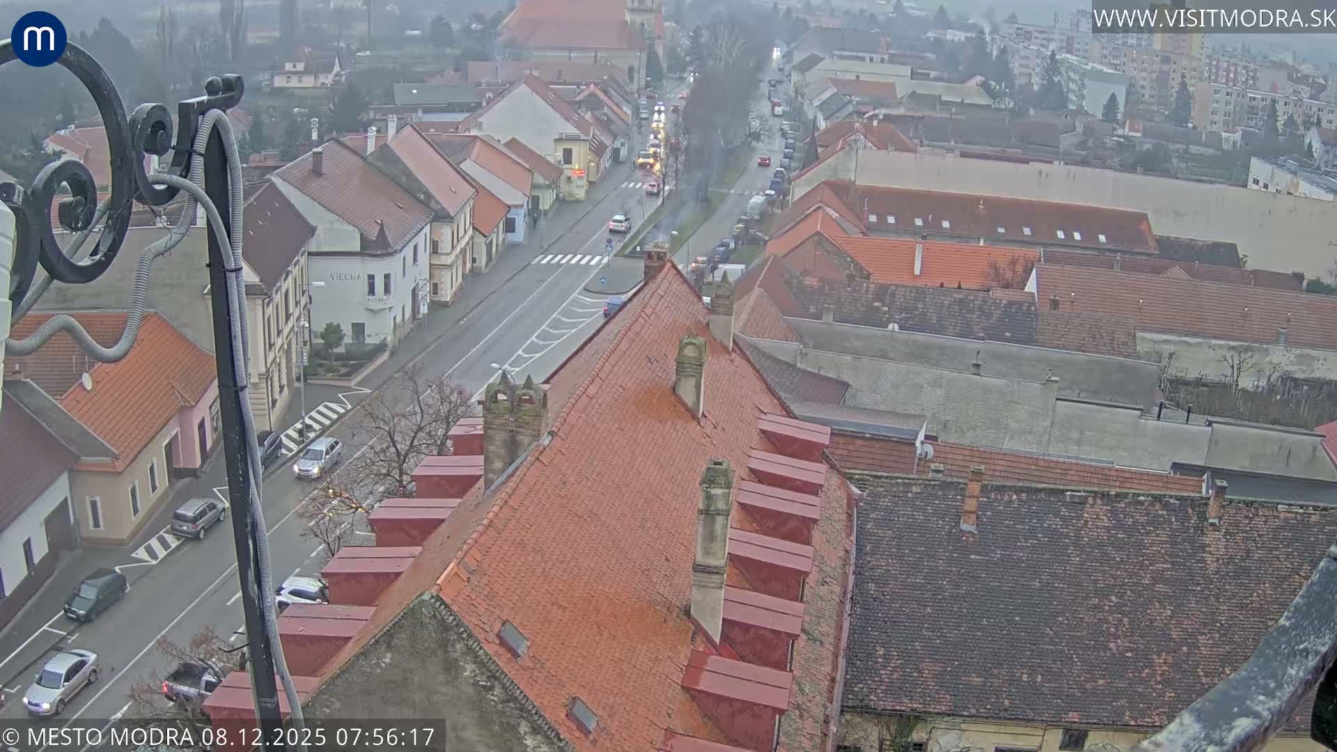Modra South View Skyline Live Cam - Modra, Okres Pezinok, Bratislava, Slovakia