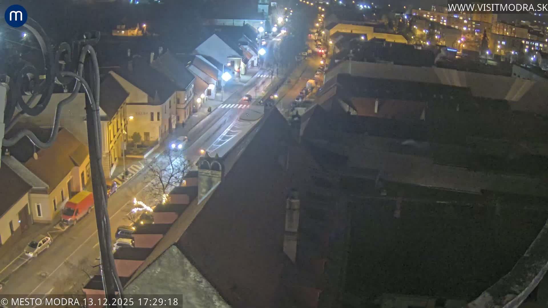 Modra South View Skyline Live Cam - Modra, Okres Pezinok, Bratislava, Slovakia