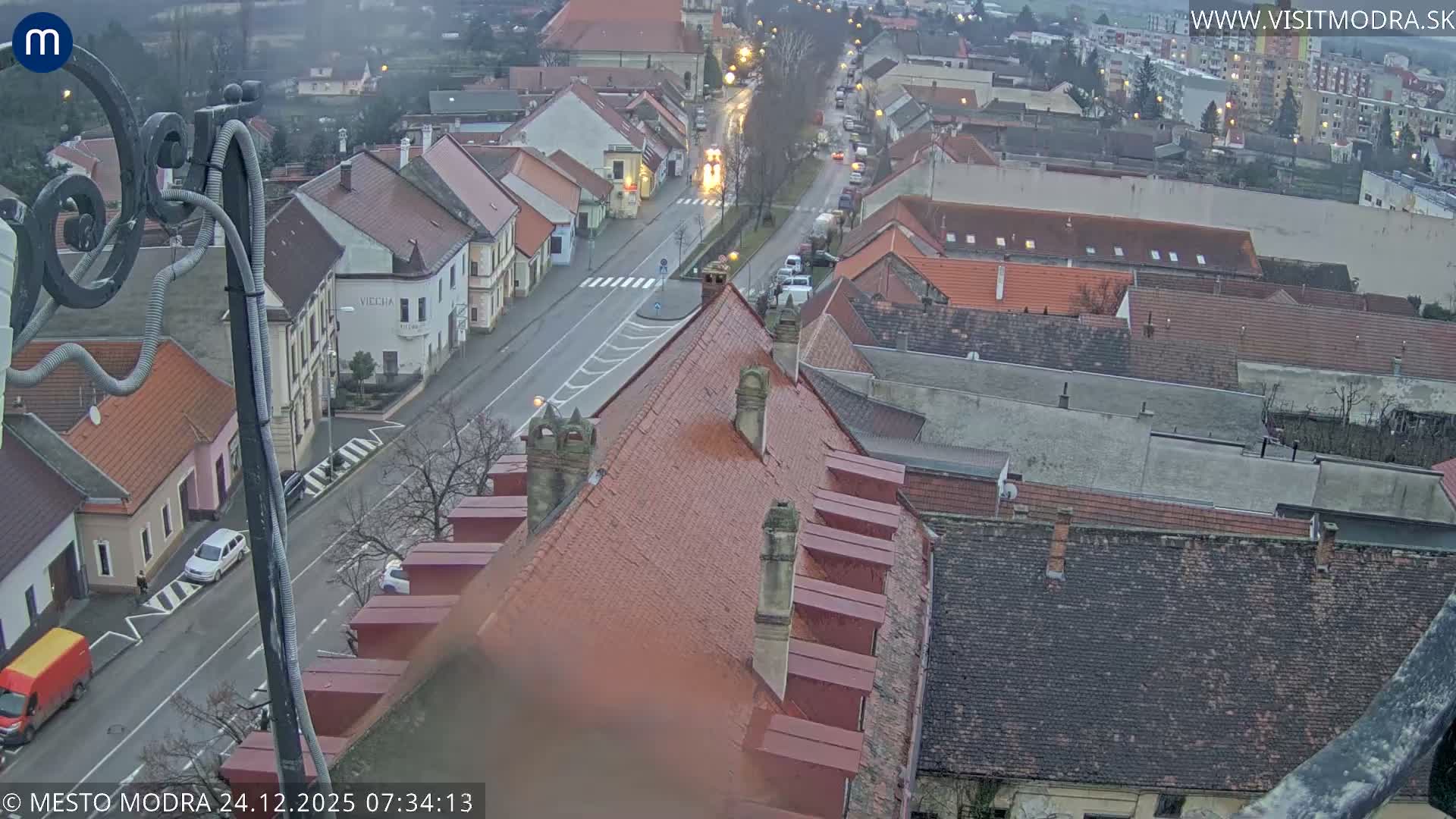 Modra South View Skyline Live Cam - Modra, Okres Pezinok, Bratislava, Slovakia