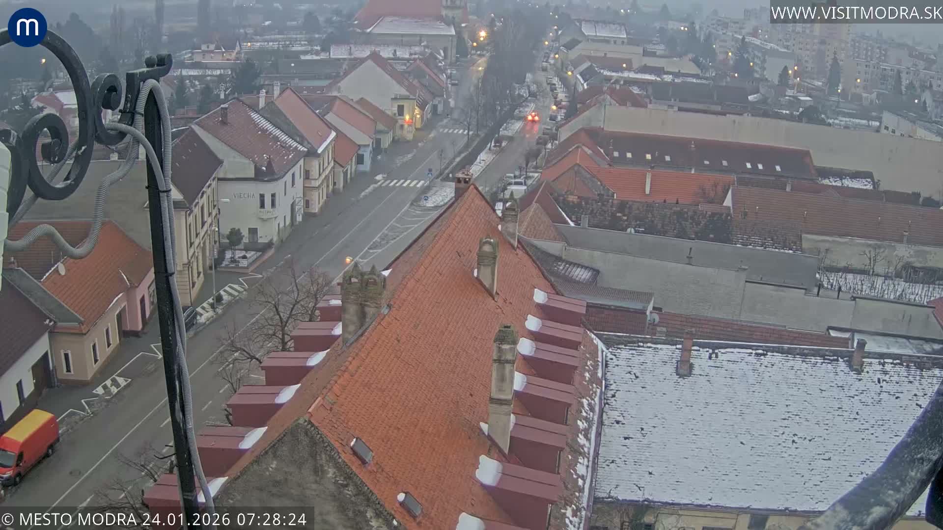 Modra South View Skyline Live Cam - Modra, Okres Pezinok, Bratislava, Slovakia