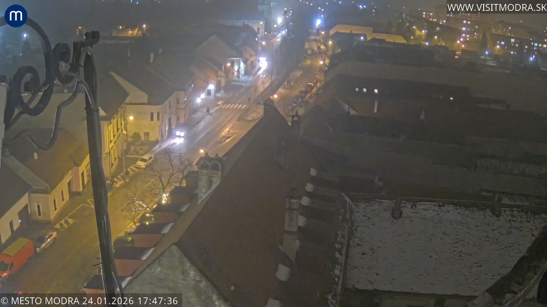 Modra South View Skyline Live Cam - Modra, Okres Pezinok, Bratislava, Slovakia