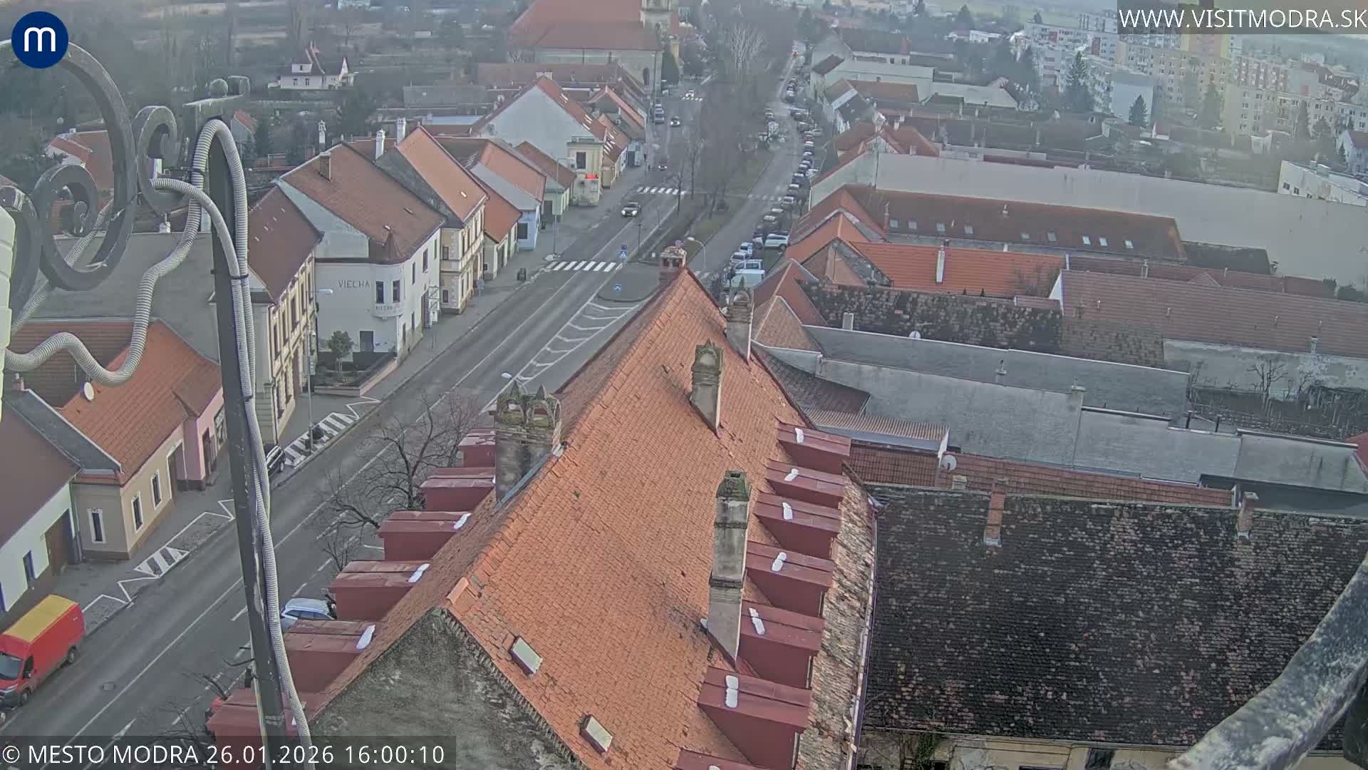 Modra South View Skyline Live Cam - Modra, Okres Pezinok, Bratislava, Slovakia