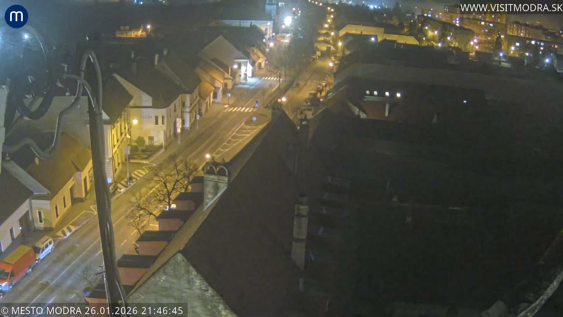 Modra South View Skyline Live Cam - Modra, Okres Pezinok, Bratislava, Slovakia