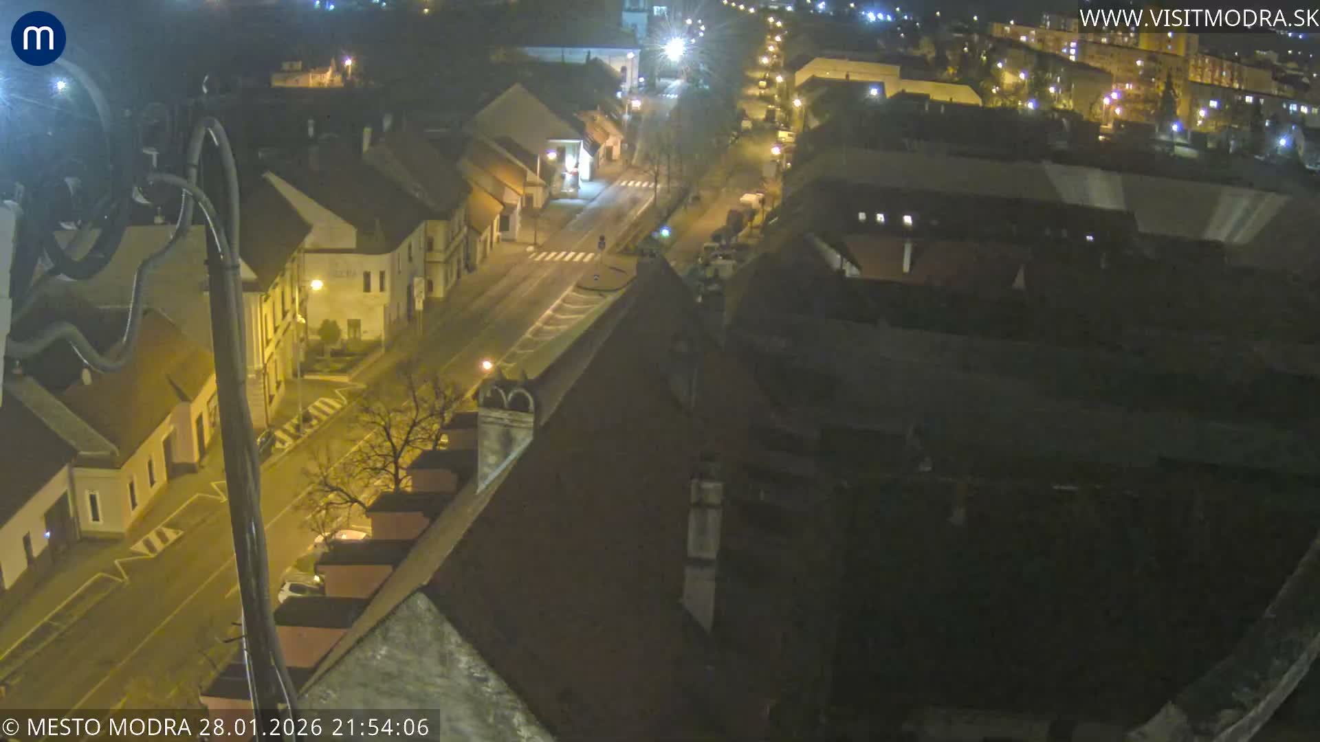 Modra South View Skyline Live Cam - Modra, Okres Pezinok, Bratislava, Slovakia
