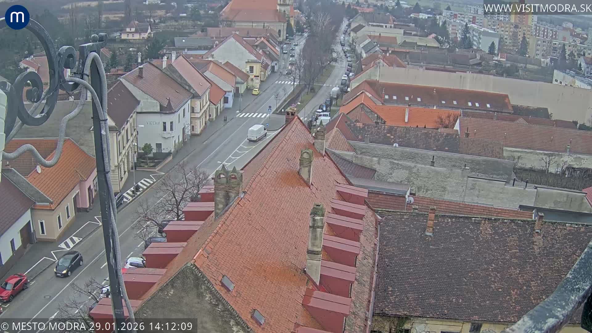Modra South View Skyline Live Cam - Modra, Okres Pezinok, Bratislava, Slovakia