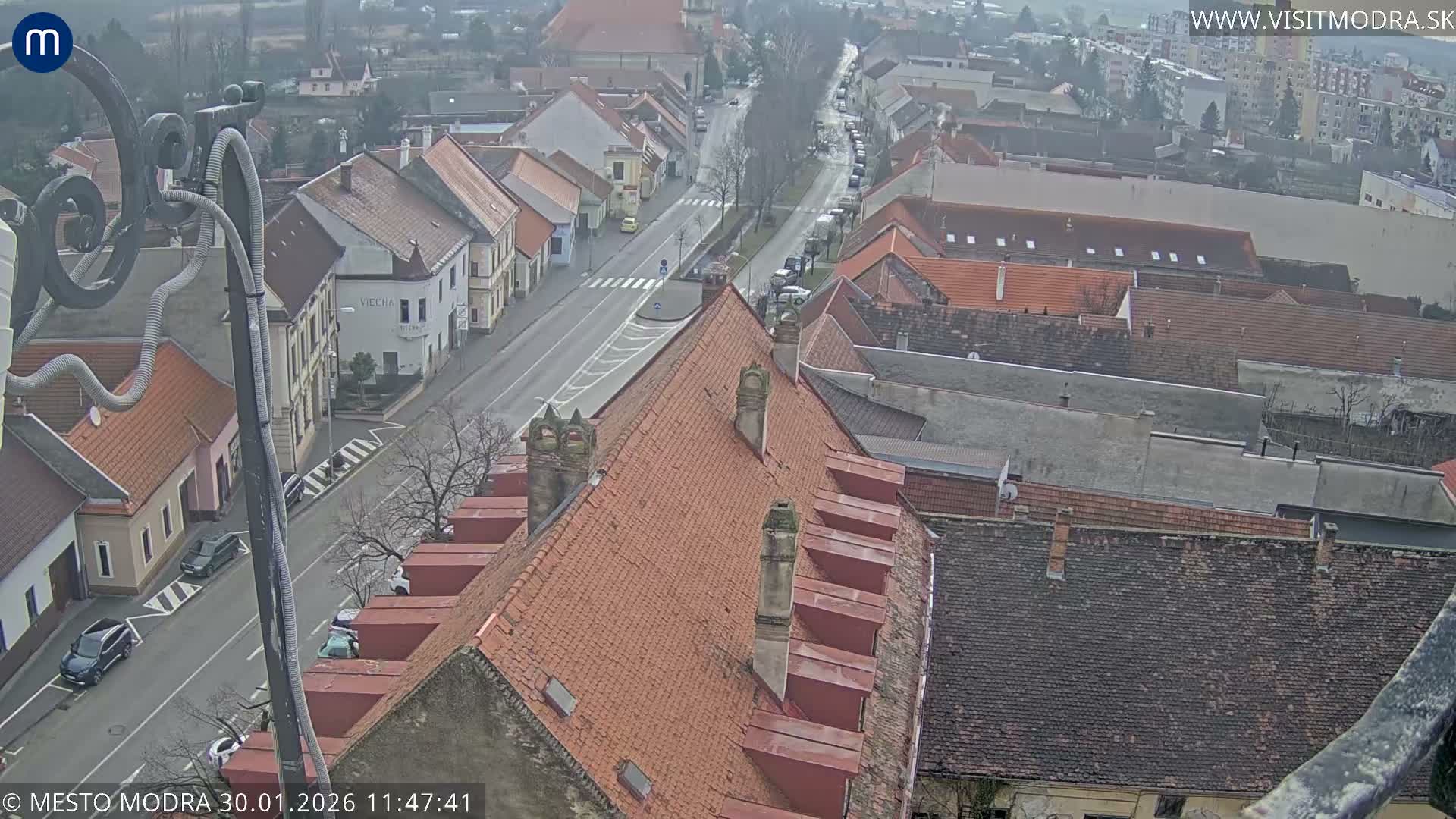 Modra South View Skyline Live Cam - Modra, Okres Pezinok, Bratislava, Slovakia