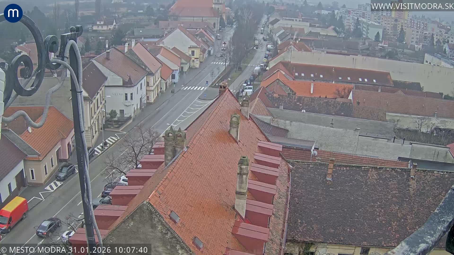 Modra South View Skyline Live Cam - Modra, Okres Pezinok, Bratislava, Slovakia