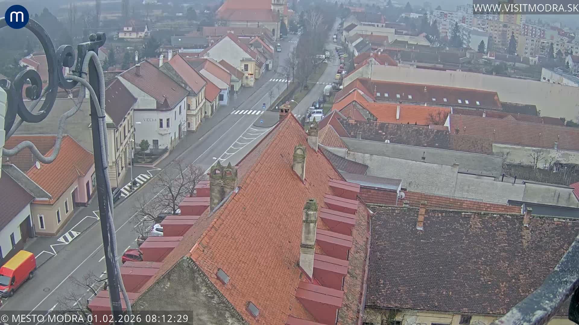 Modra South View Skyline Live Cam - Modra, Okres Pezinok, Bratislava, Slovakia