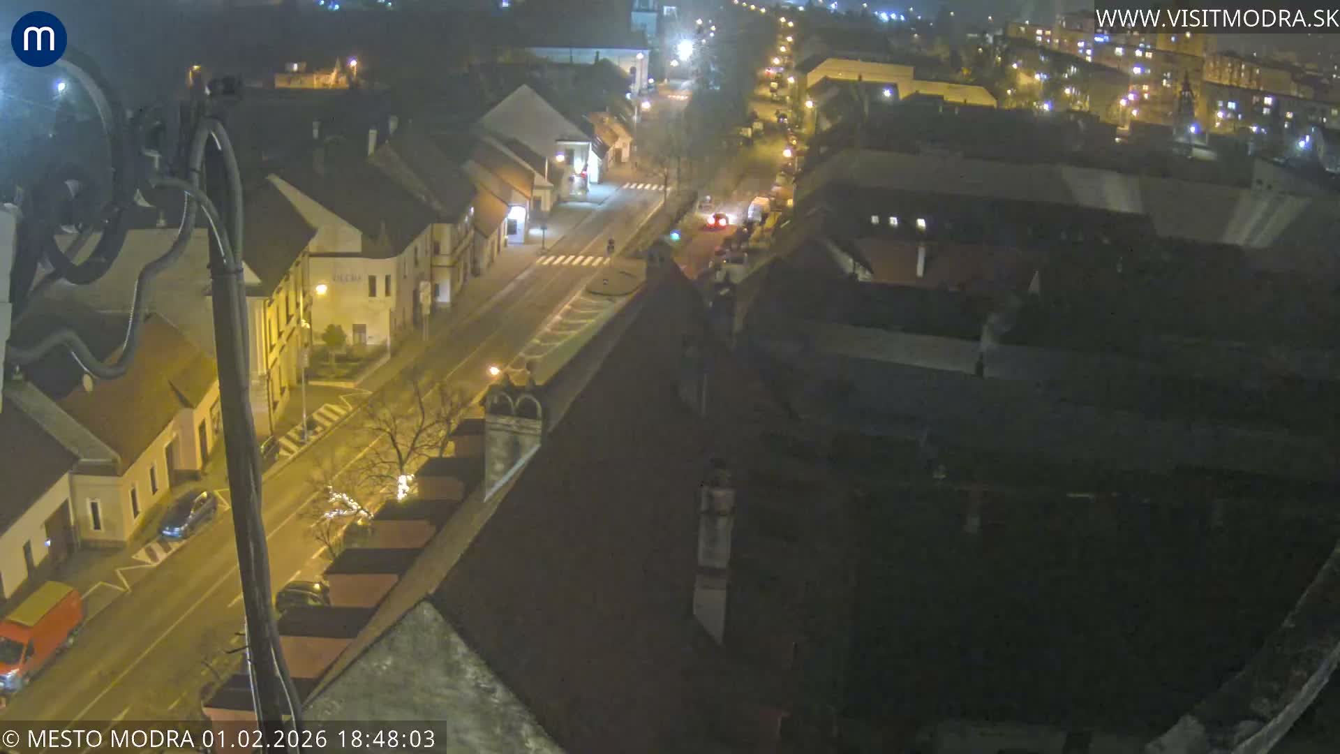 Modra South View Skyline Live Cam - Modra, Okres Pezinok, Bratislava, Slovakia