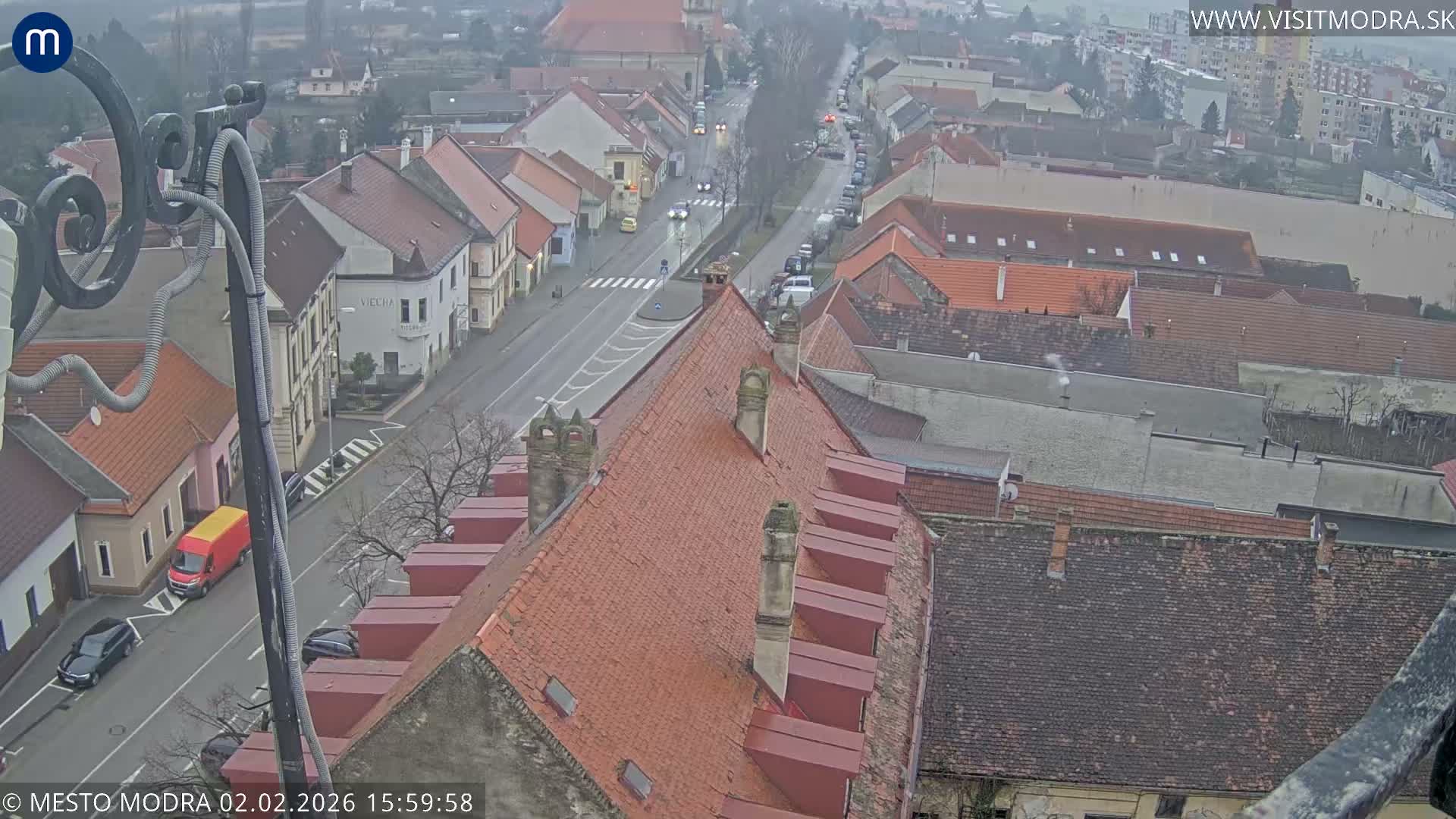 Modra South View Skyline Live Cam - Modra, Okres Pezinok, Bratislava, Slovakia