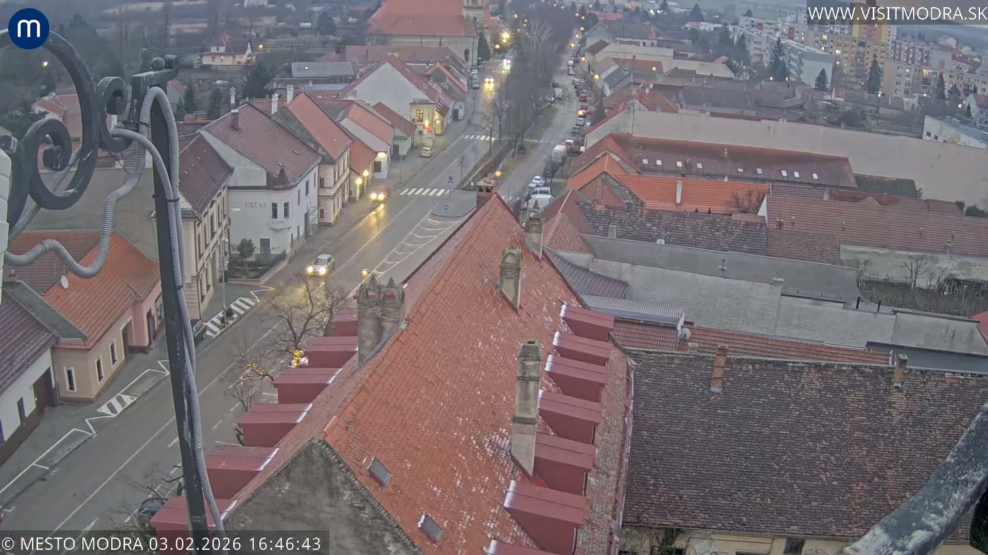 Modra South View Skyline Live Cam - Modra, Okres Pezinok, Bratislava, Slovakia