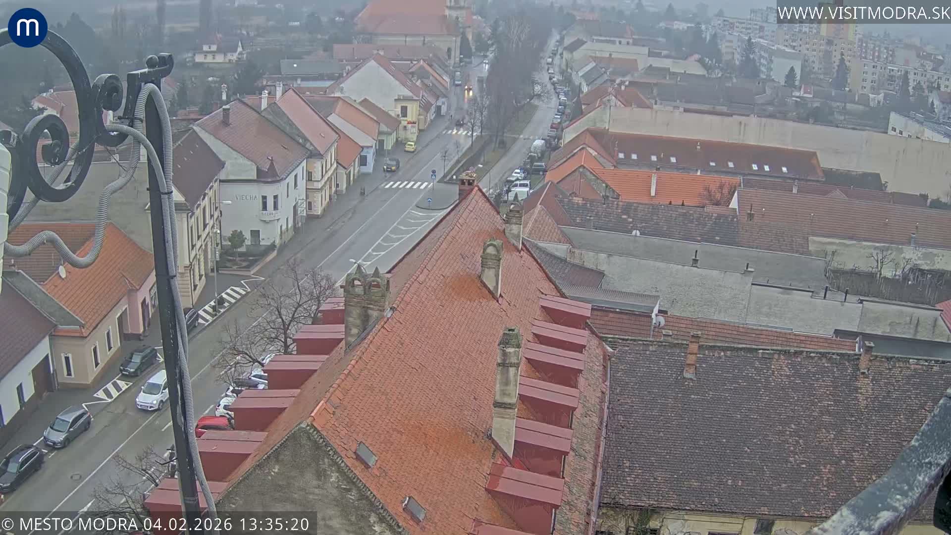 Modra South View Skyline Live Cam - Modra, Okres Pezinok, Bratislava, Slovakia