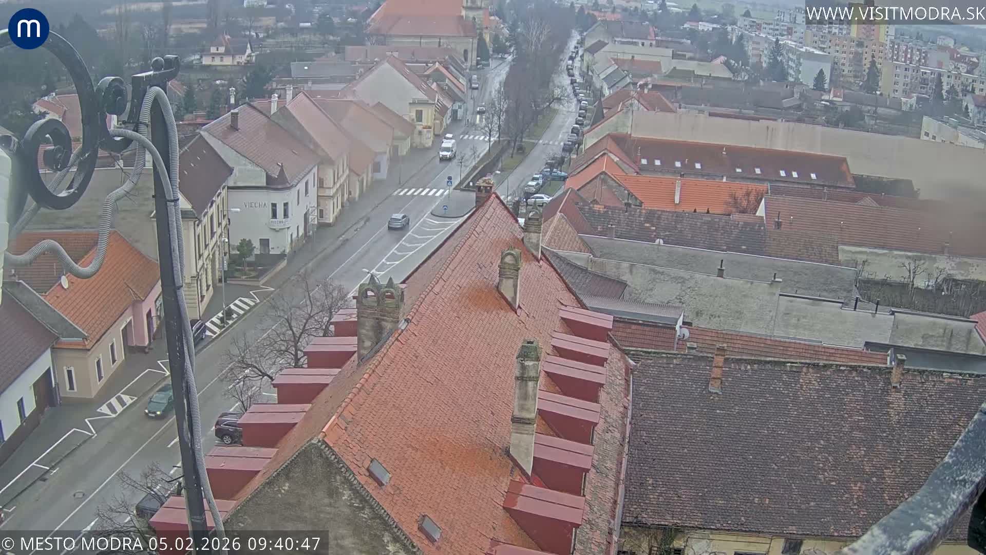 Modra South View Skyline Live Cam - Modra, Okres Pezinok, Bratislava, Slovakia