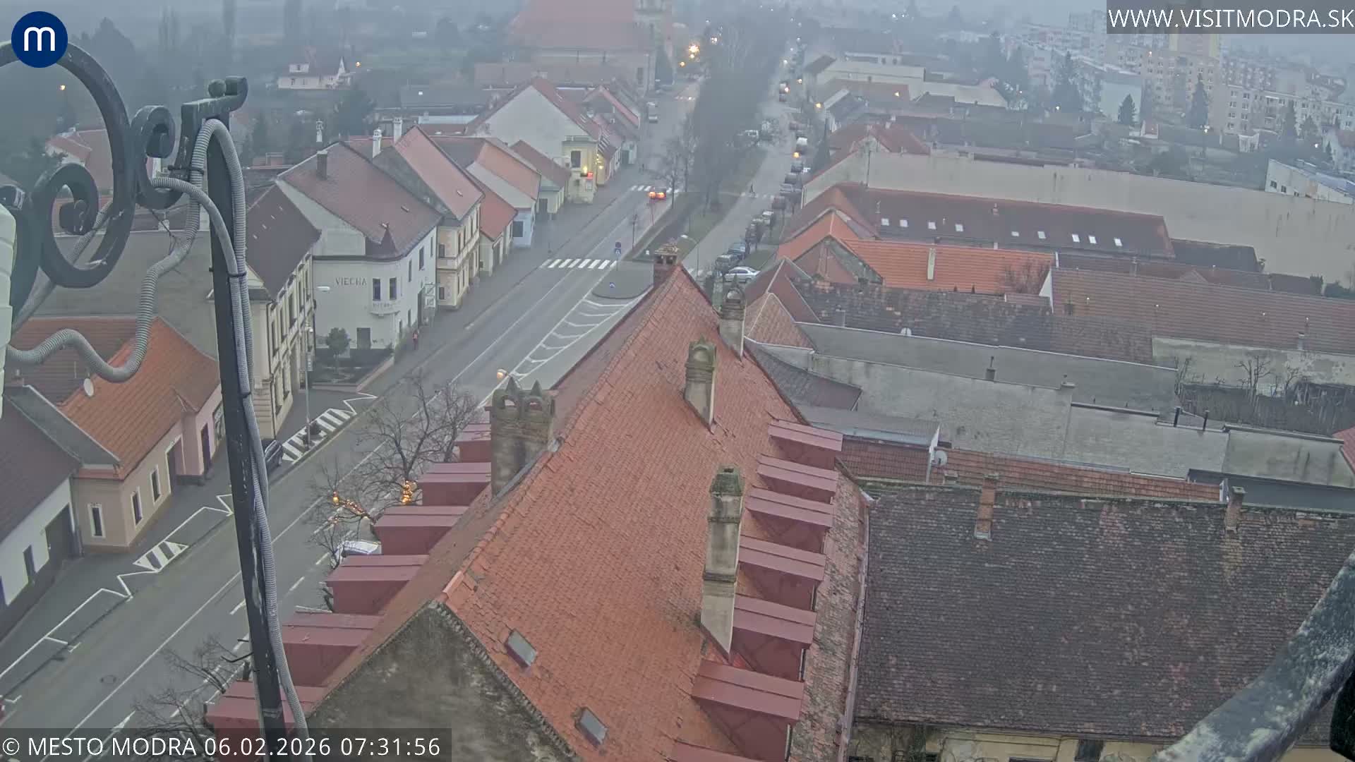 Modra South View Skyline Live Cam - Modra, Okres Pezinok, Bratislava, Slovakia