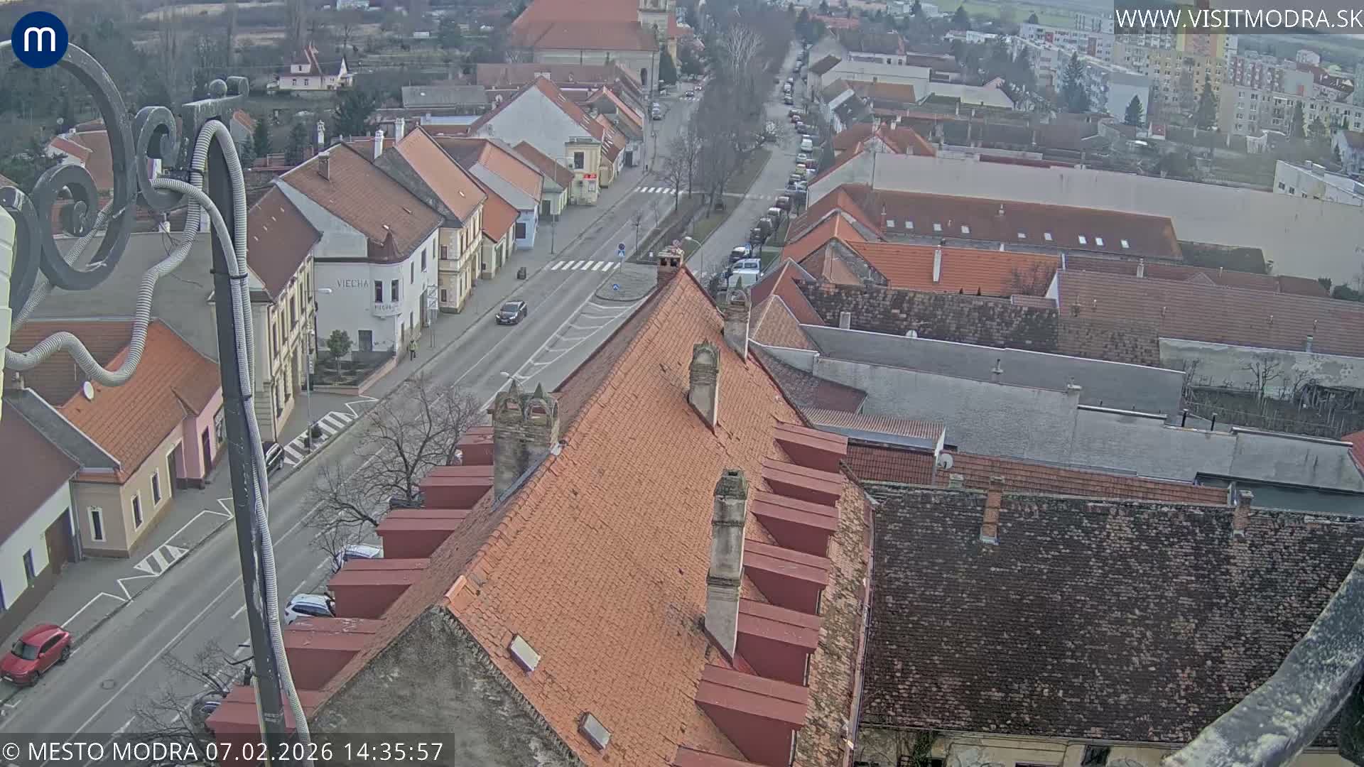 Modra South View Skyline Live Cam - Modra, Okres Pezinok, Bratislava, Slovakia