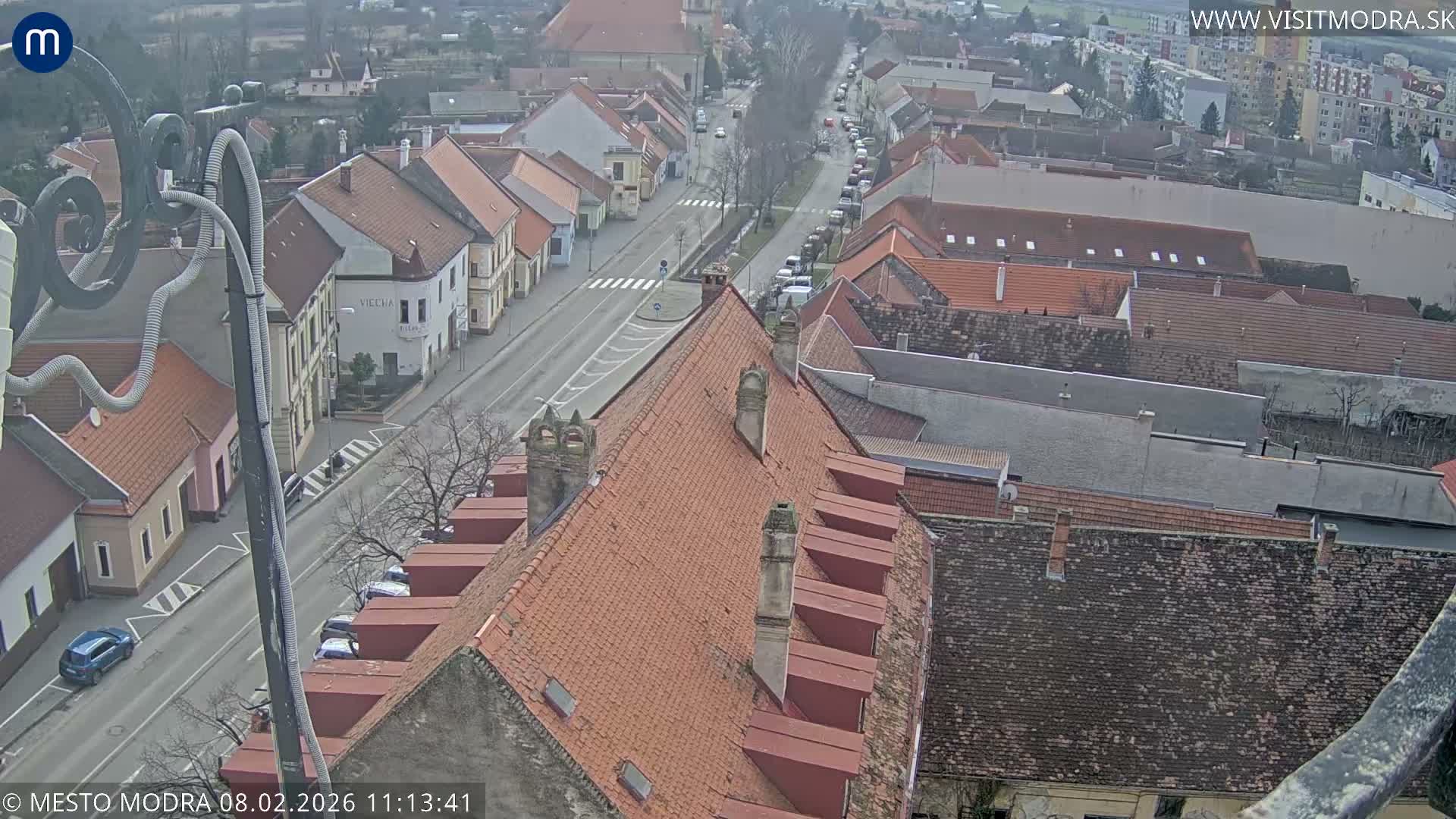 Modra South View Skyline Live Cam - Modra, Okres Pezinok, Bratislava, Slovakia