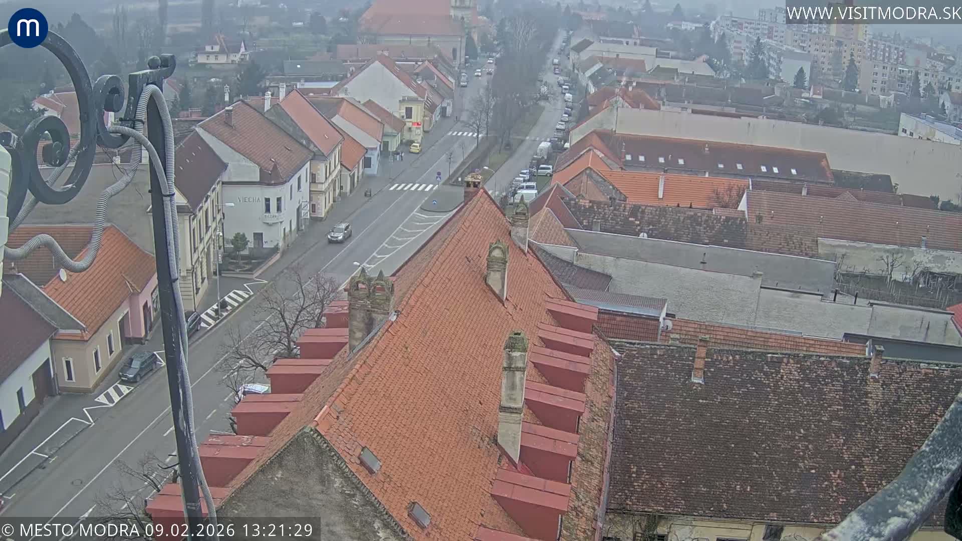 Modra South View Skyline Live Cam - Modra, Okres Pezinok, Bratislava, Slovakia