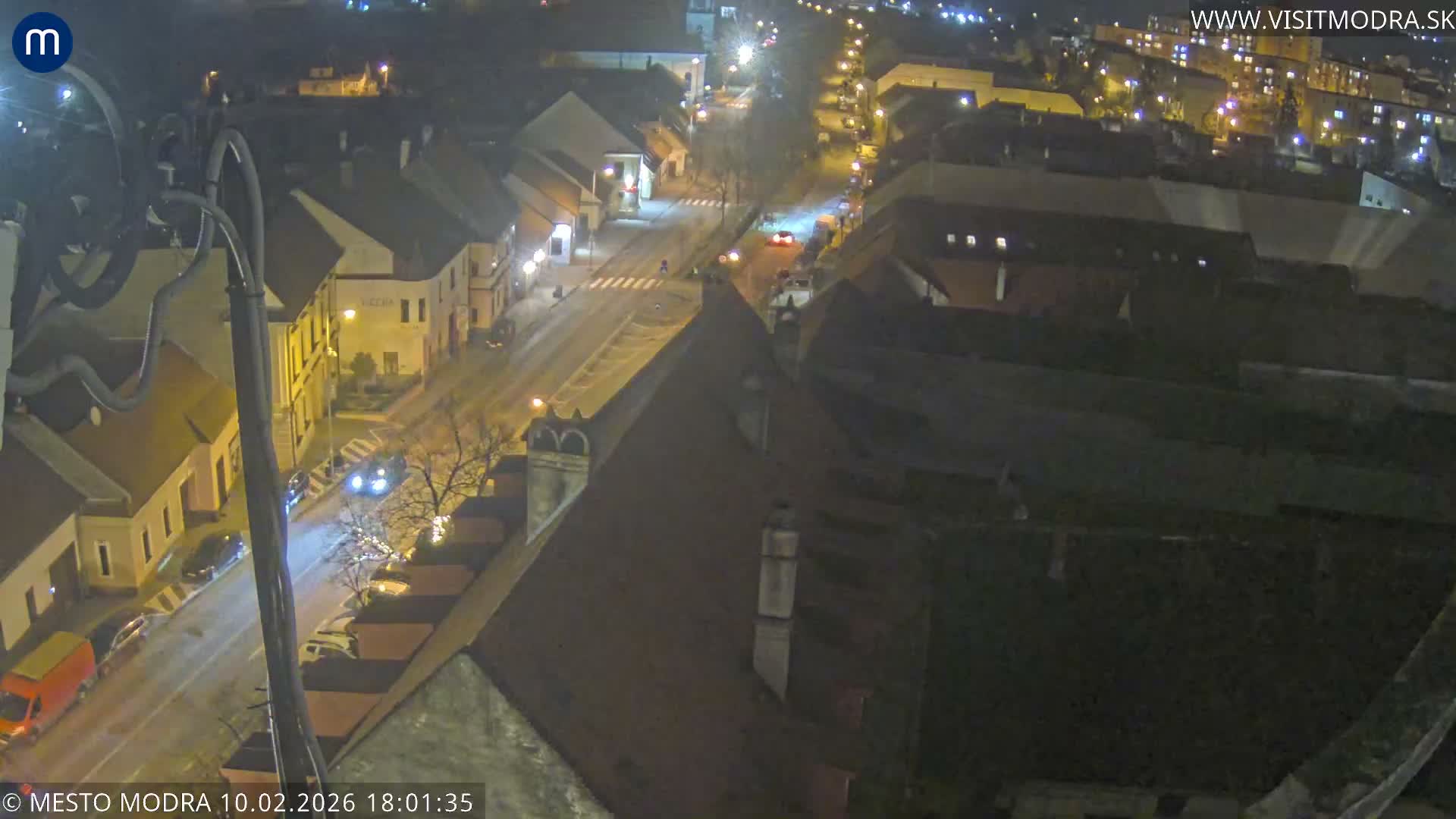 Modra South View Skyline Live Cam - Modra, Okres Pezinok, Bratislava, Slovakia