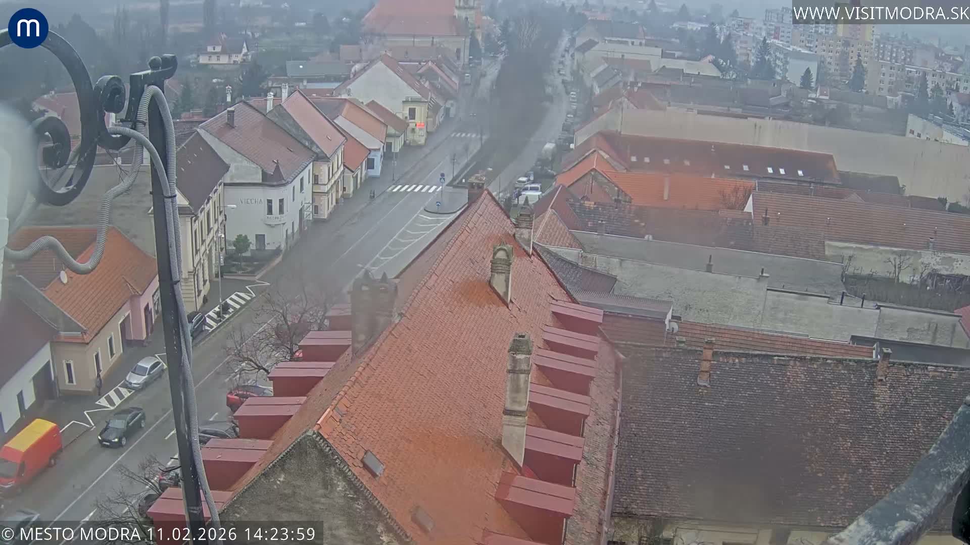Modra South View Skyline Live Cam - Modra, Okres Pezinok, Bratislava, Slovakia