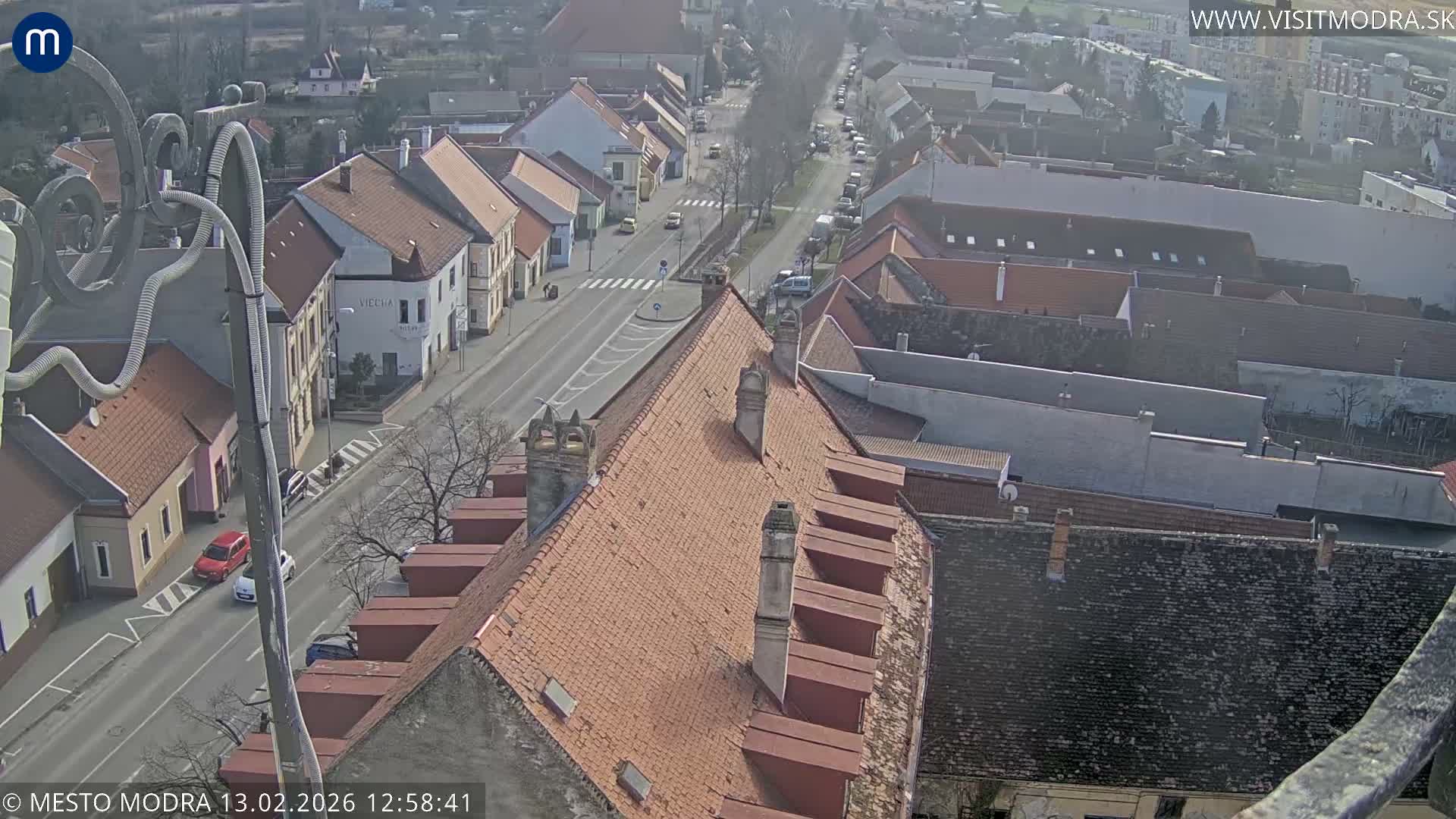 Modra South View Skyline Live Cam - Modra, Okres Pezinok, Bratislava, Slovakia