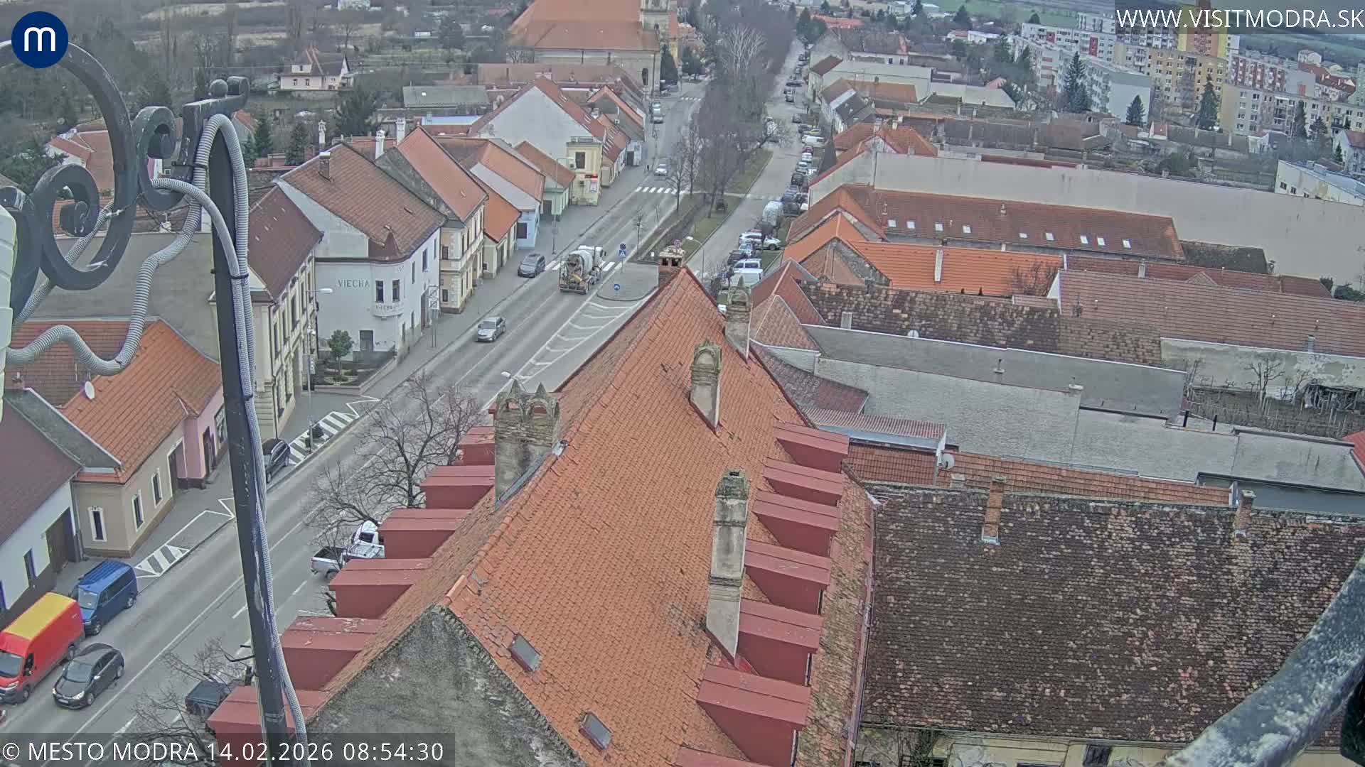 Modra South View Skyline Live Cam - Modra, Okres Pezinok, Bratislava, Slovakia