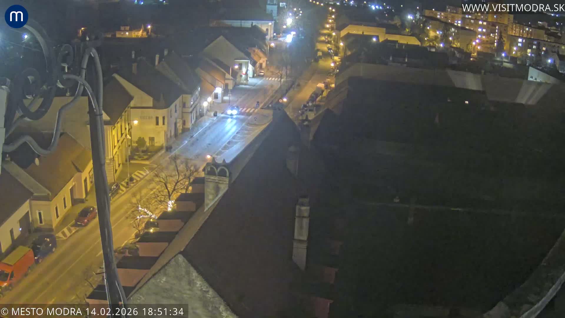Modra South View Skyline Live Cam - Modra, Okres Pezinok, Bratislava, Slovakia