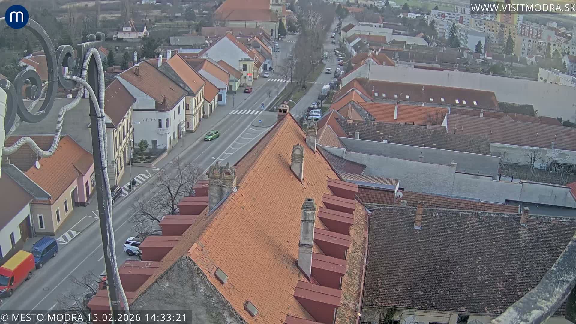 Modra South View Skyline Live Cam - Modra, Okres Pezinok, Bratislava, Slovakia