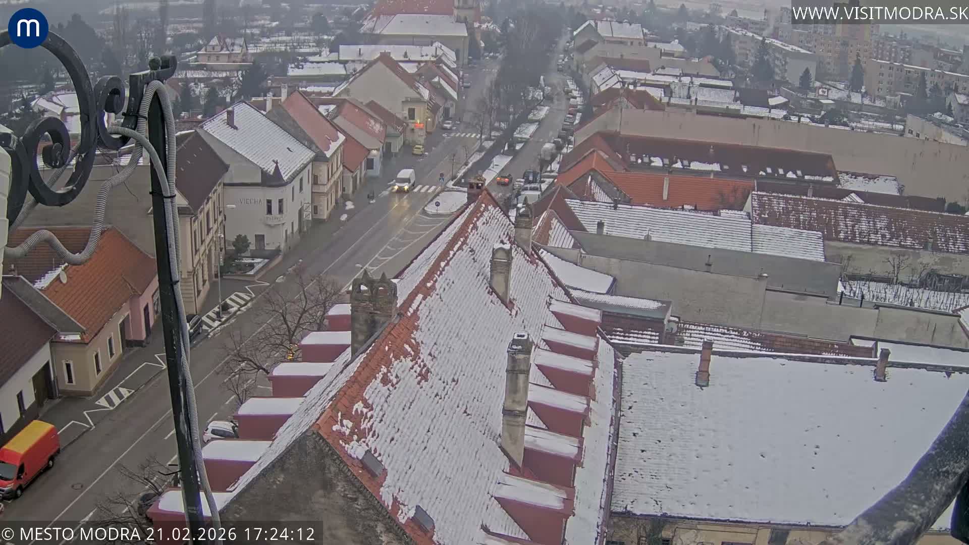 Modra South View Skyline Live Cam - Modra, Okres Pezinok, Bratislava, Slovakia