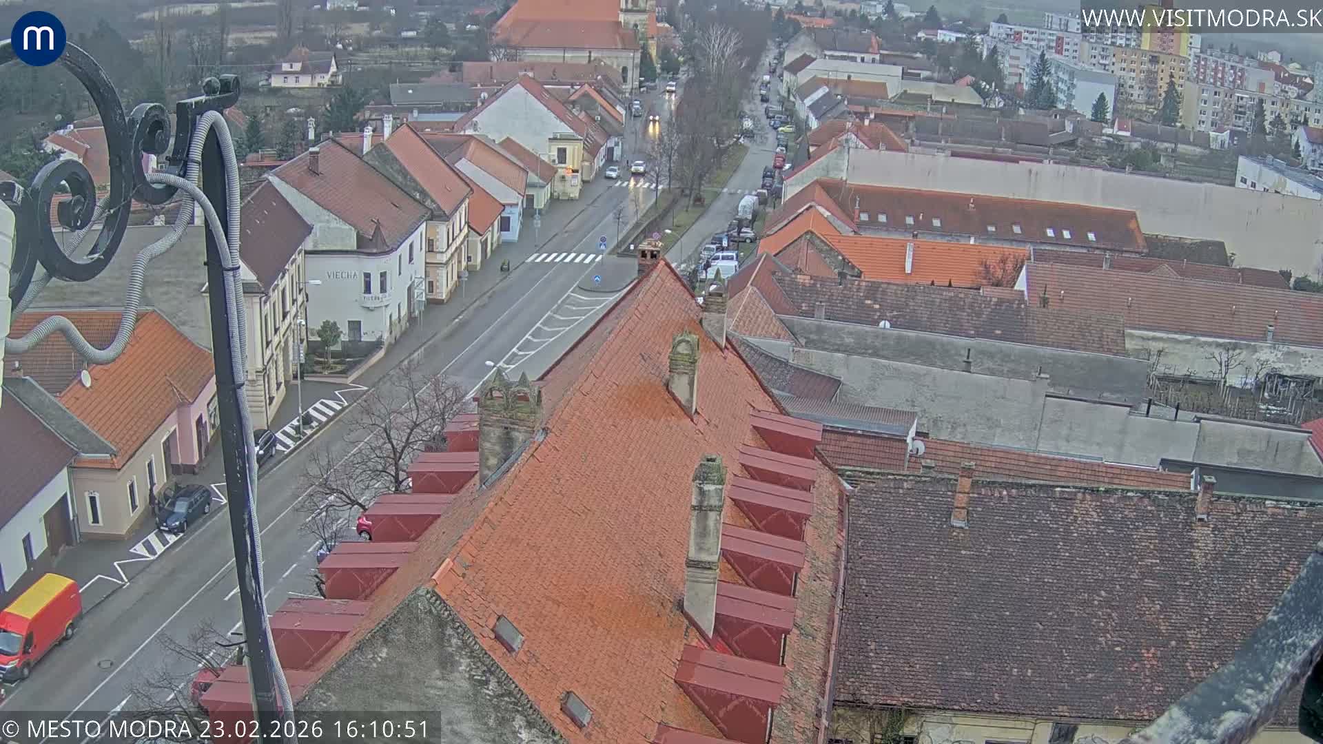 Modra South View Skyline Live Cam - Modra, Okres Pezinok, Bratislava, Slovakia