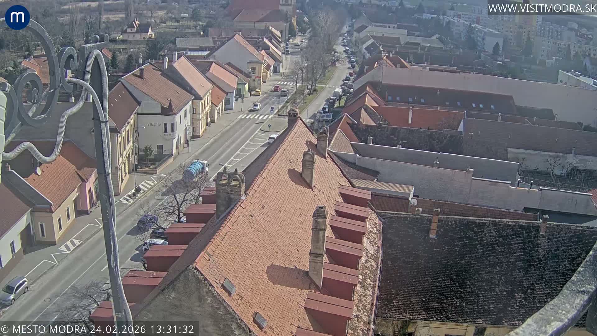 Modra South View Skyline Live Cam - Modra, Okres Pezinok, Bratislava, Slovakia