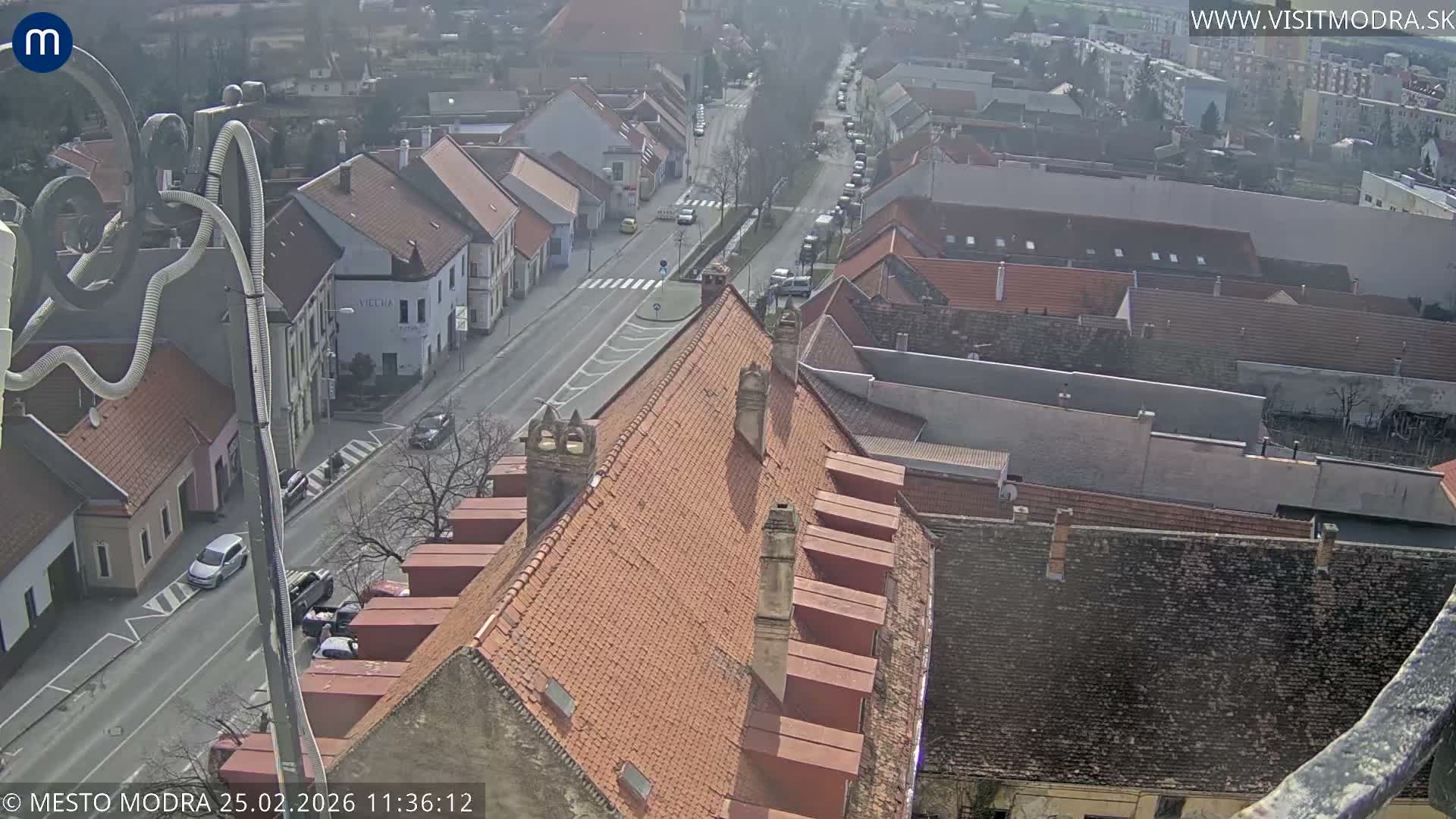 Modra South View Skyline Live Cam - Modra, Okres Pezinok, Bratislava, Slovakia