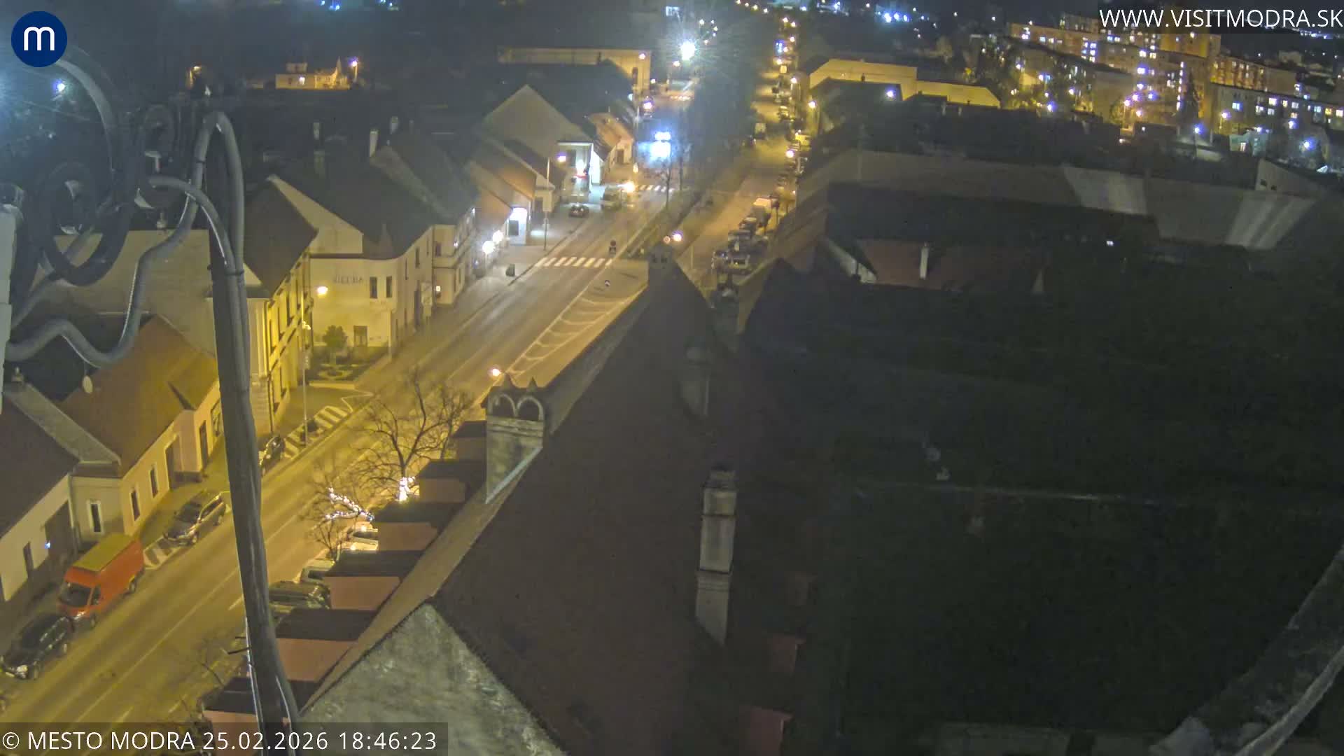 Modra South View Skyline Live Cam - Modra, Okres Pezinok, Bratislava, Slovakia