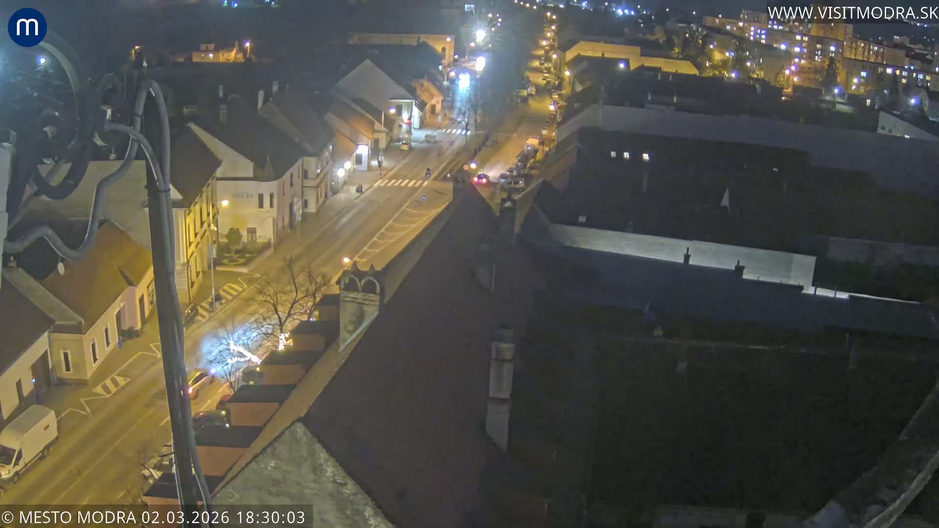 Modra South View Skyline Live Cam - Modra, Okres Pezinok, Bratislava, Slovakia