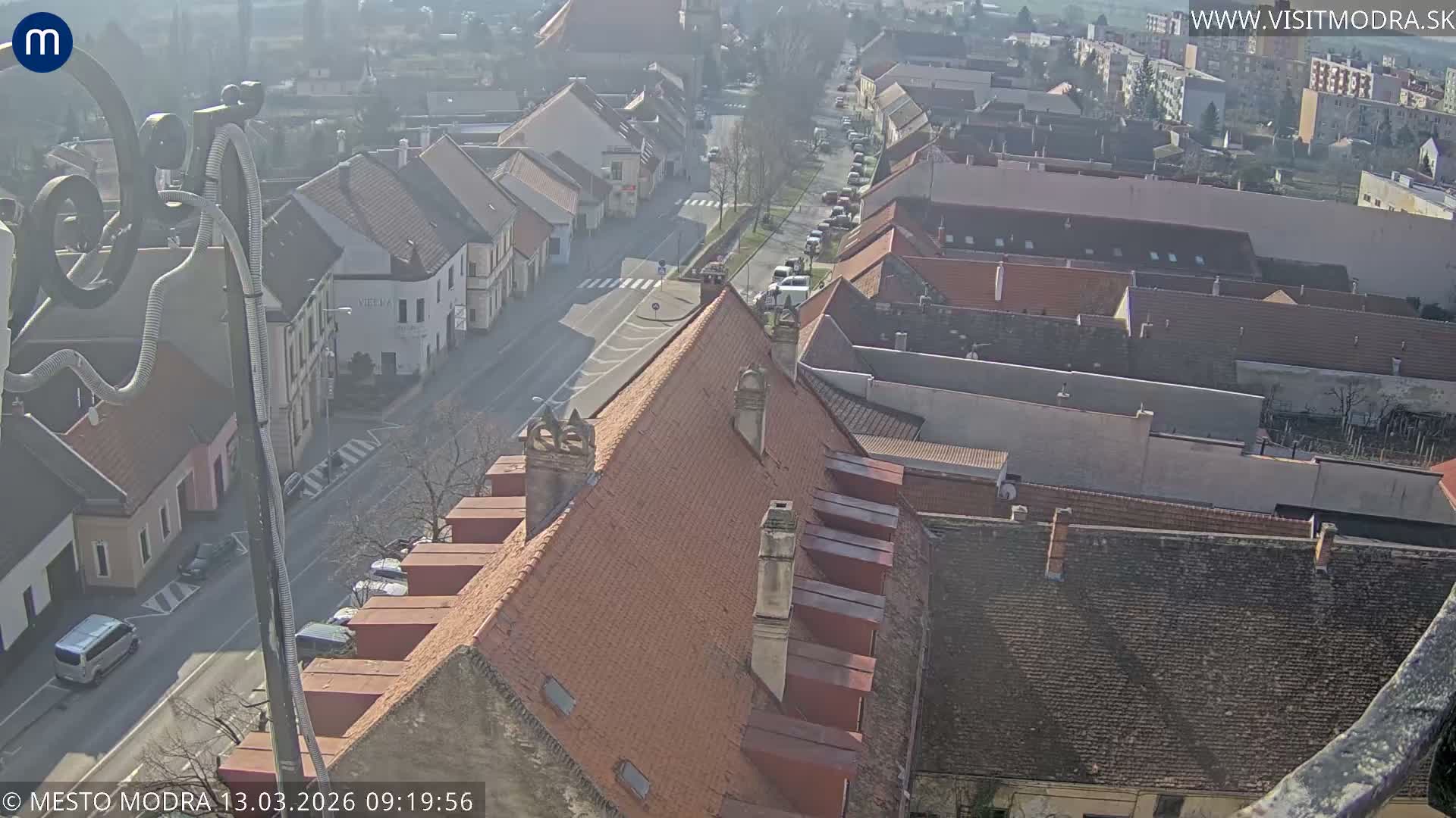Modra South View Skyline Live Cam - Modra, Okres Pezinok, Bratislava, Slovakia
