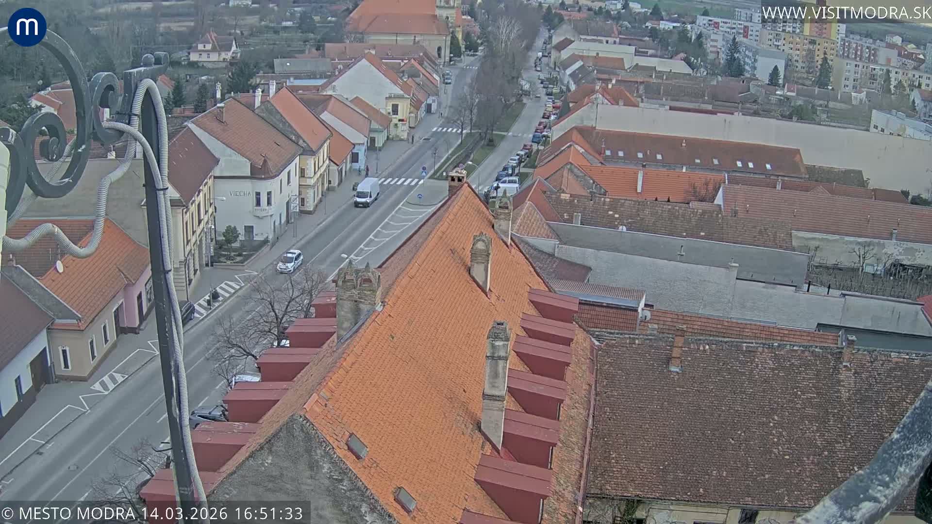 Modra South View Skyline Live Cam - Modra, Okres Pezinok, Bratislava, Slovakia