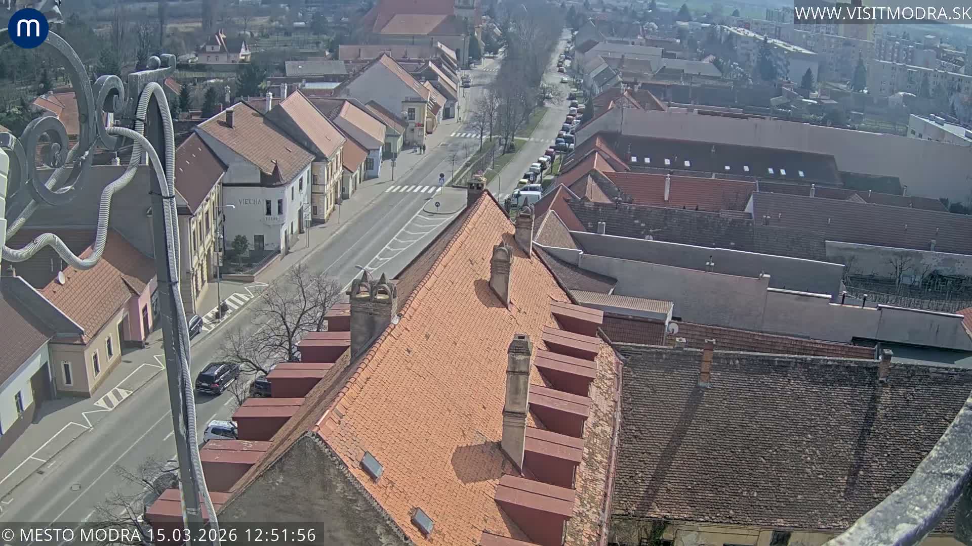 Modra South View Skyline Live Cam - Modra, Okres Pezinok, Bratislava, Slovakia