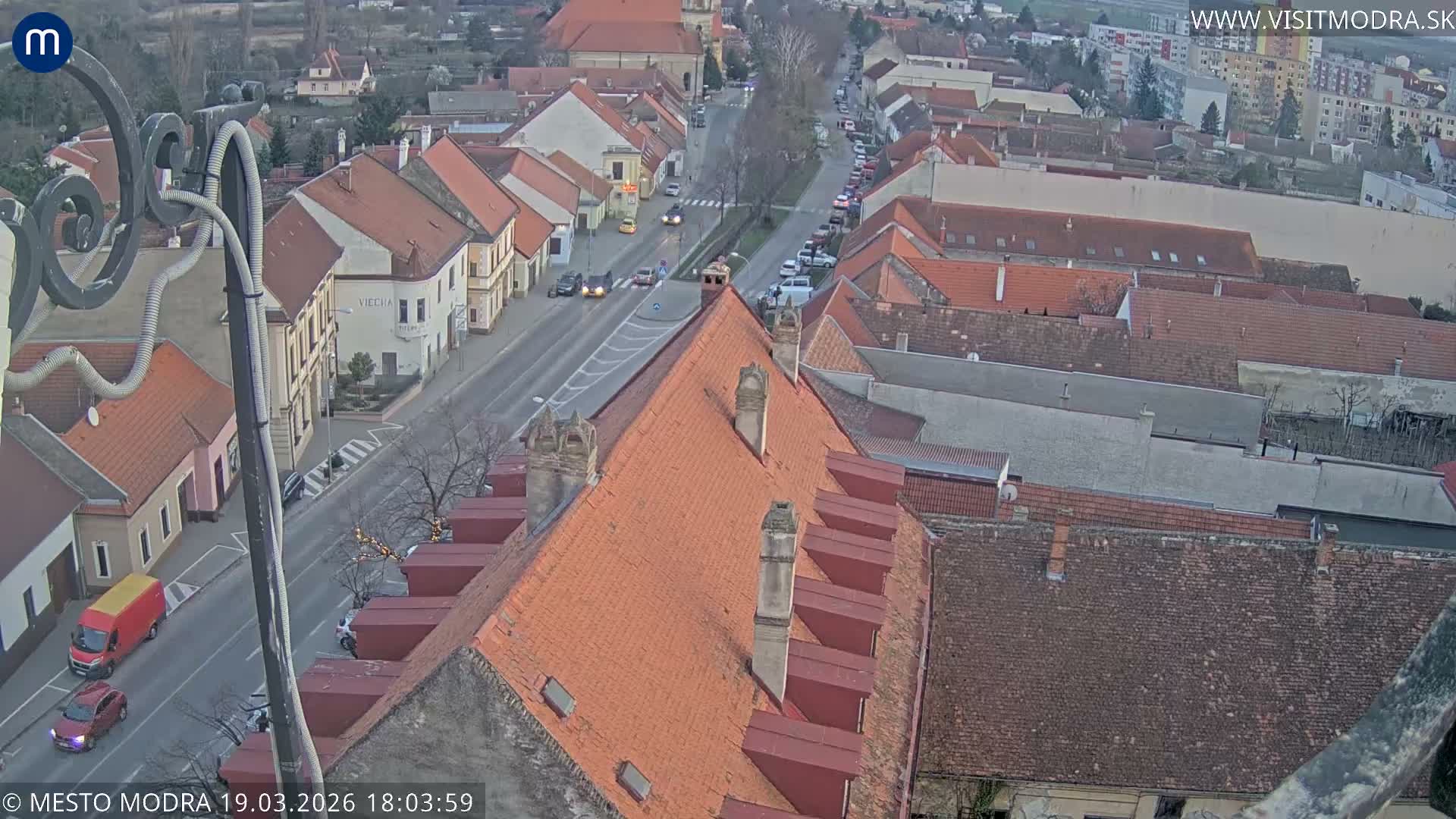 Modra South View Skyline Live Cam - Modra, Okres Pezinok, Bratislava, Slovakia