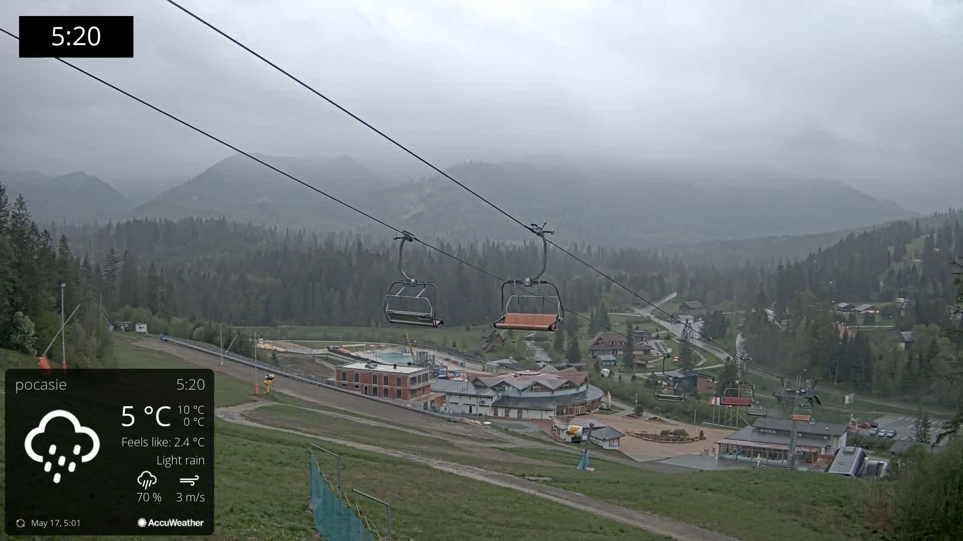 Meander Oravice Village Ski Slopes & Osobita Mountain Live Cam - Vitanova, Tvrdosin, Zilina, Slovakia