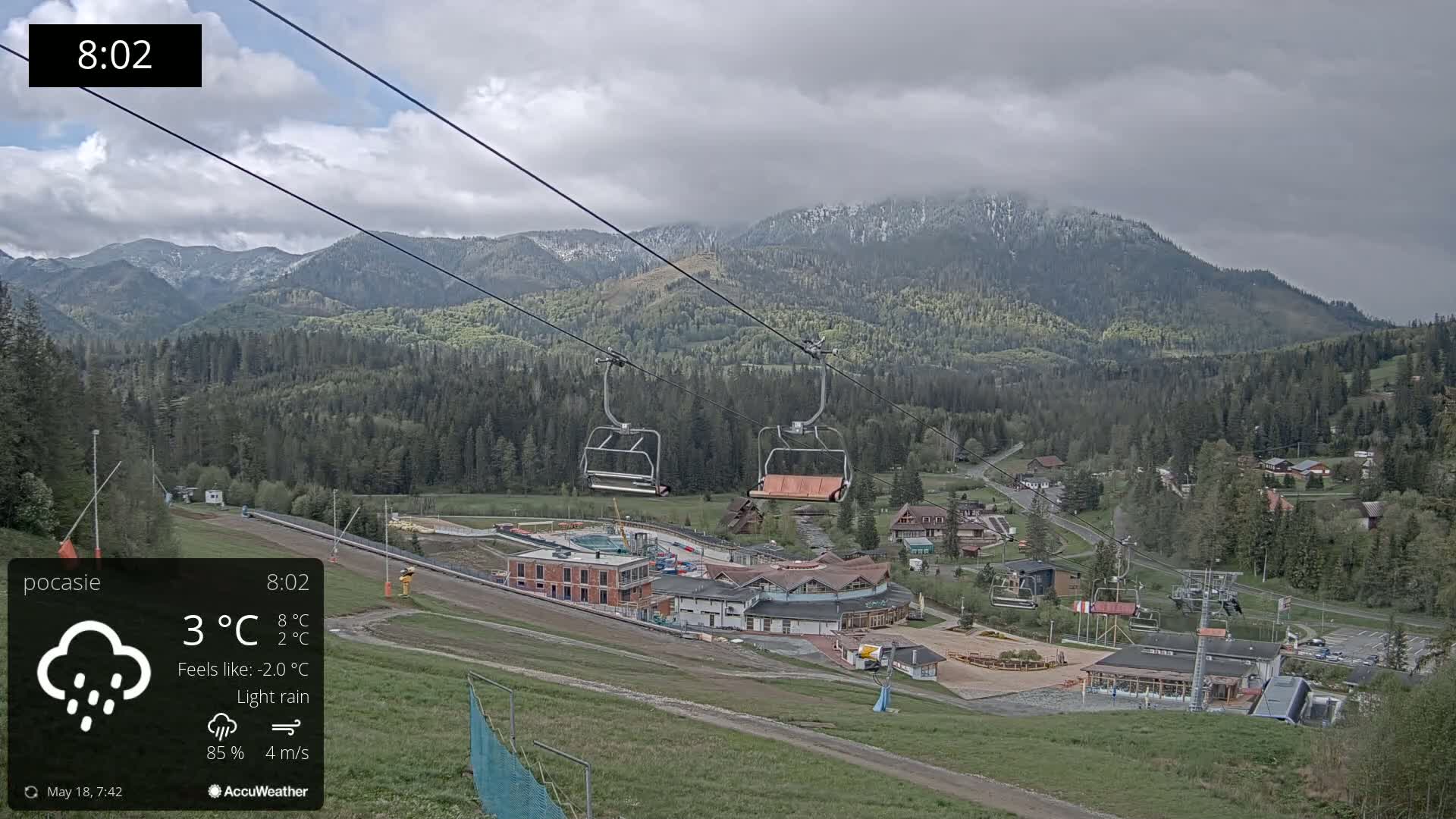 Meander Oravice Village Ski Slopes & Osobita Mountain Live Cam - Vitanova, Tvrdosin, Zilina, Slovakia