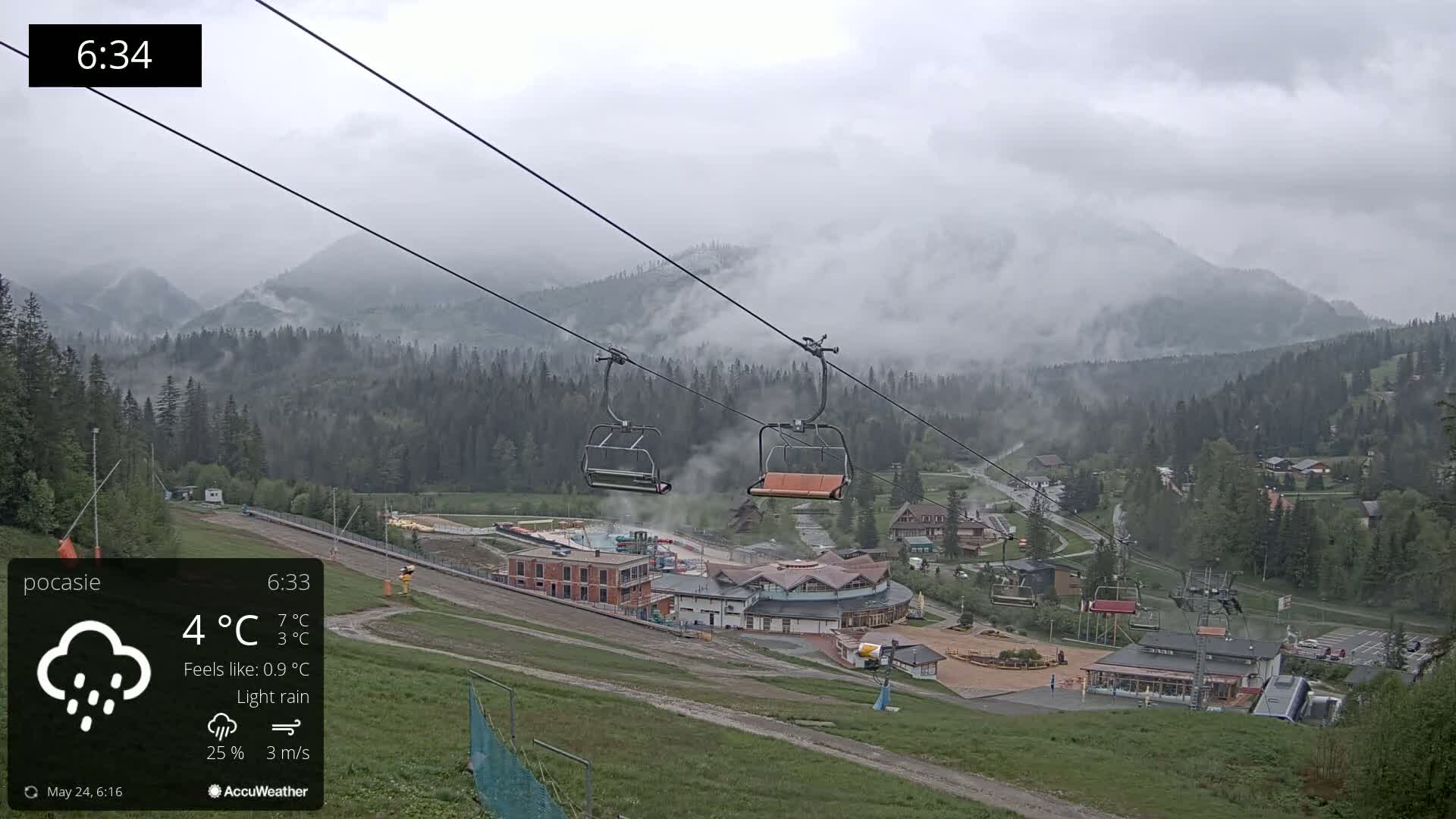 Meander Oravice Village Ski Slopes & Osobita Mountain Live Cam - Vitanova, Tvrdosin, Zilina, Slovakia