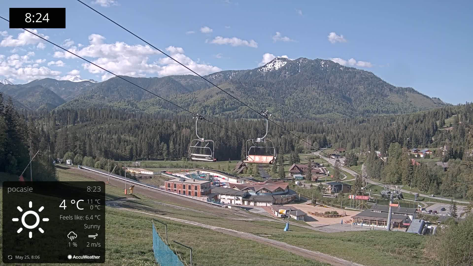 Meander Oravice Village Ski Slopes & Osobita Mountain Live Cam - Vitanova, Tvrdosin, Zilina, Slovakia