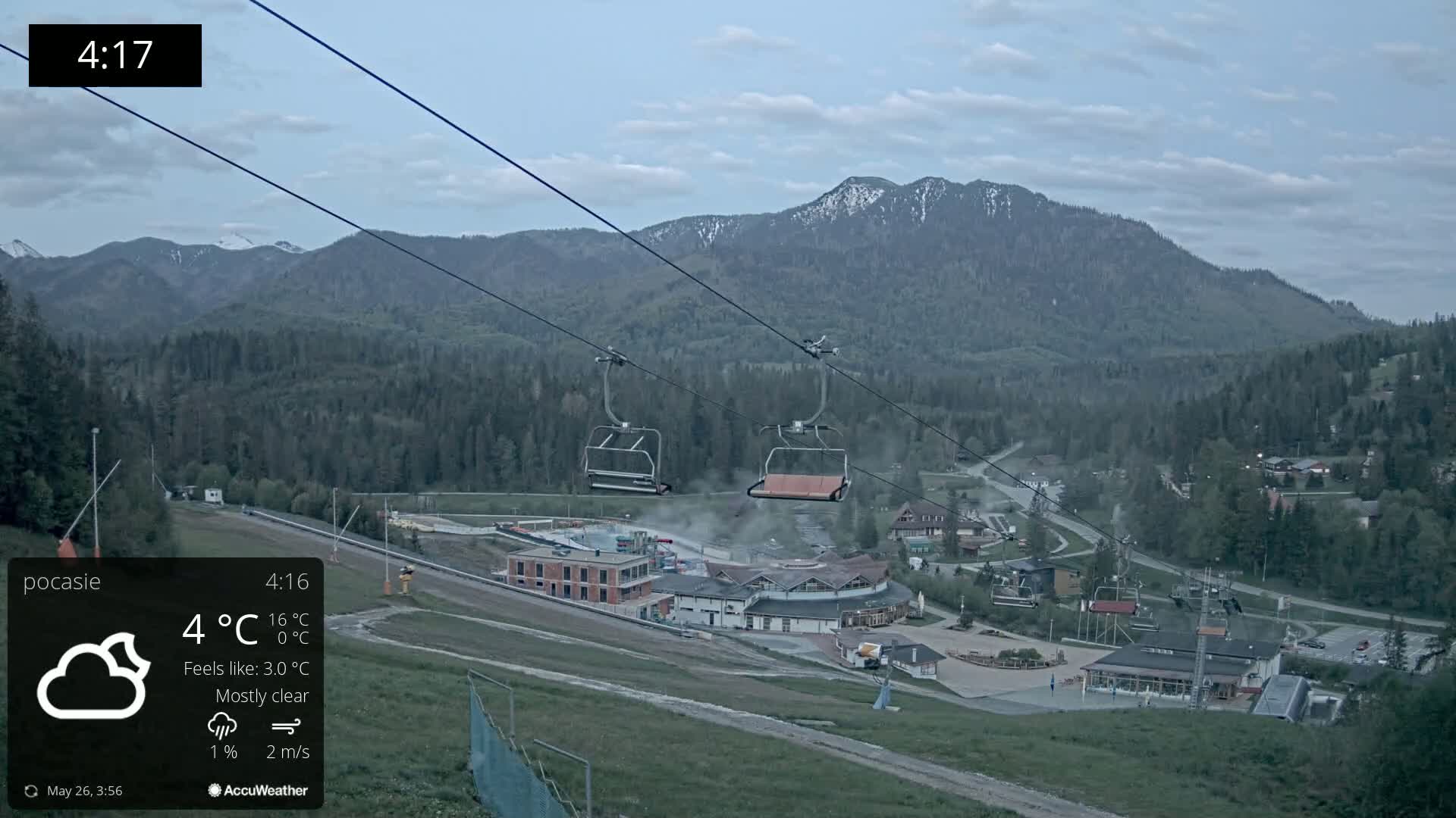Meander Oravice Village Ski Slopes & Osobita Mountain Live Cam - Vitanova, Tvrdosin, Zilina, Slovakia