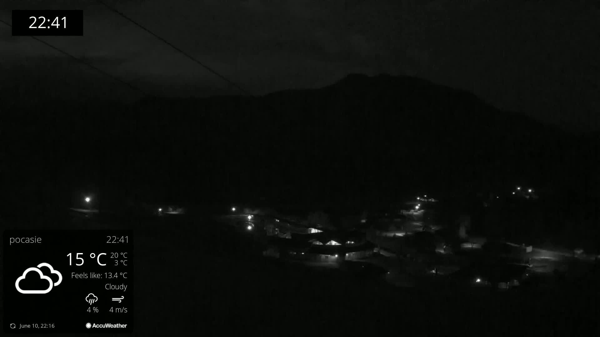 Meander Oravice Village Ski Slopes & Osobita Mountain Live Cam - Vitanova, Tvrdosin, Zilina, Slovakia