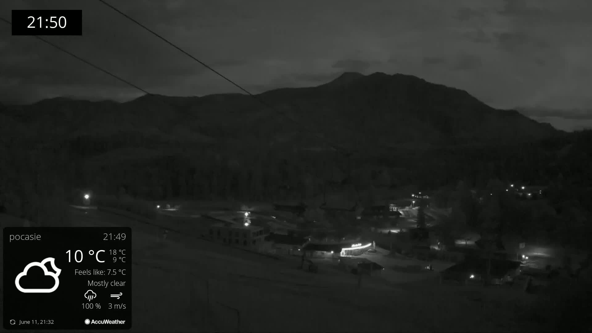 Meander Oravice Village Ski Slopes & Osobita Mountain Live Cam - Vitanova, Tvrdosin, Zilina, Slovakia