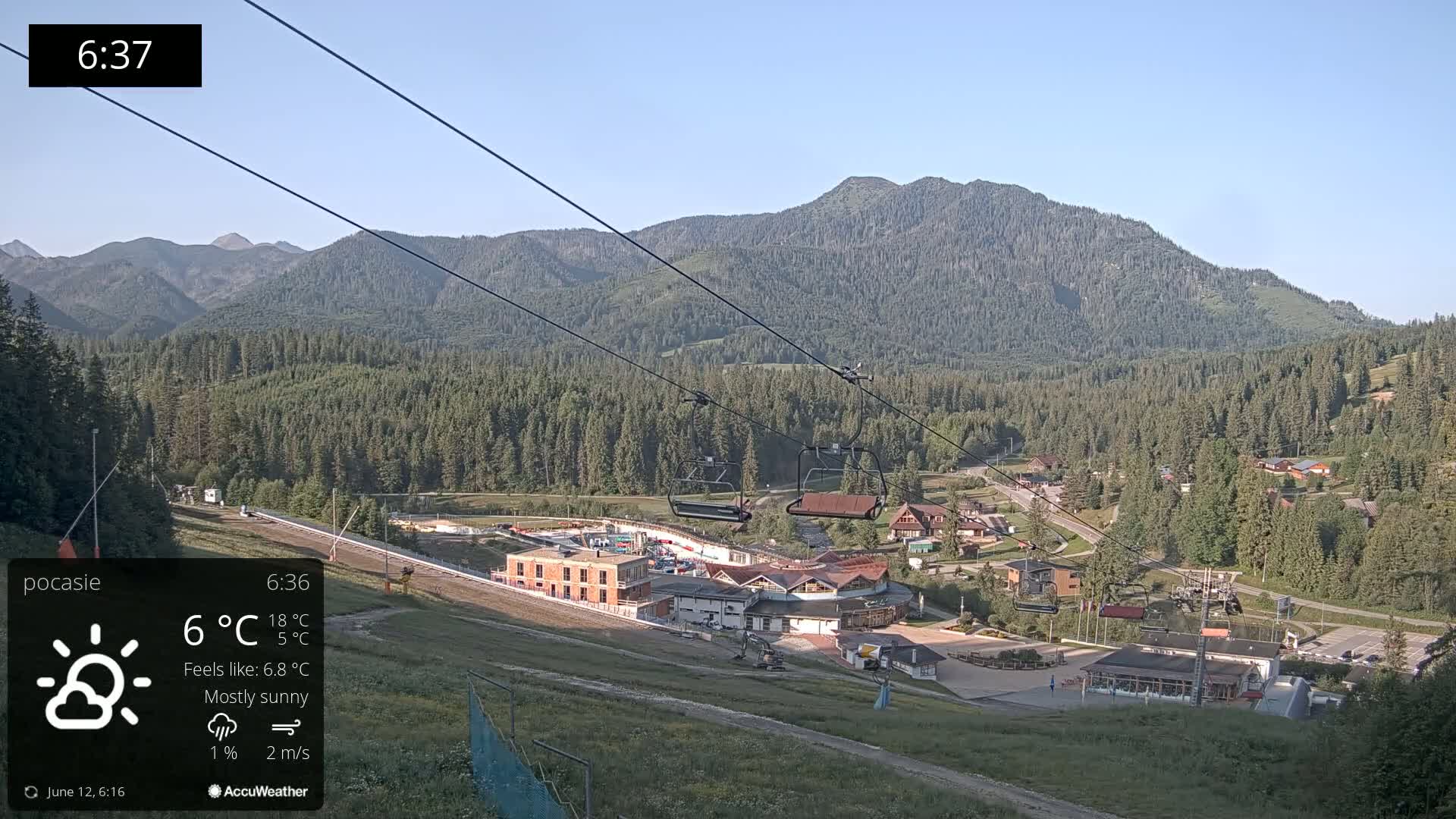 Meander Oravice Village Ski Slopes & Osobita Mountain Live Cam - Vitanova, Tvrdosin, Zilina, Slovakia